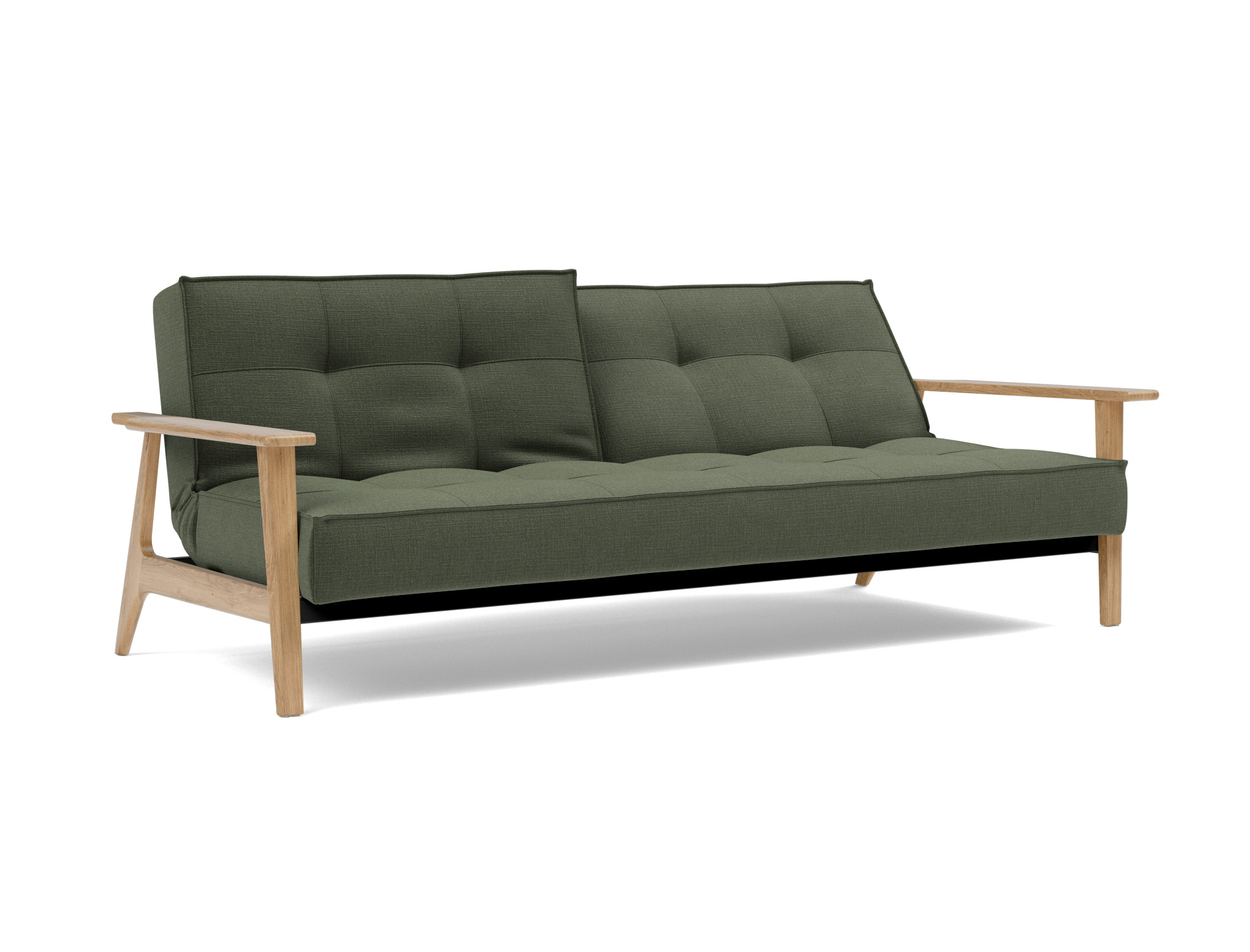 Schlafsofa Splitback Frej Chenille Esina 413-Olive-Green