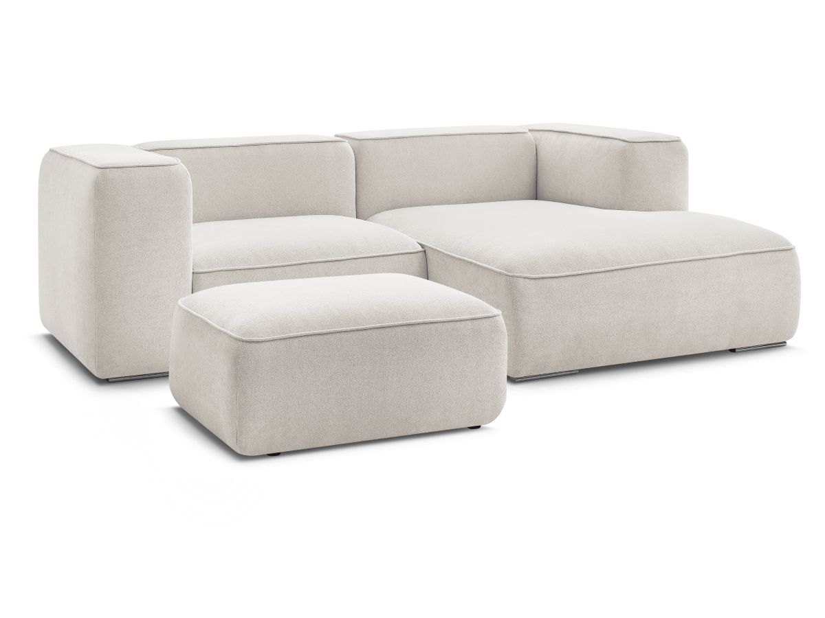 Bobochic Zephyr Ecksofa mit Pouf 260 × 165 cm