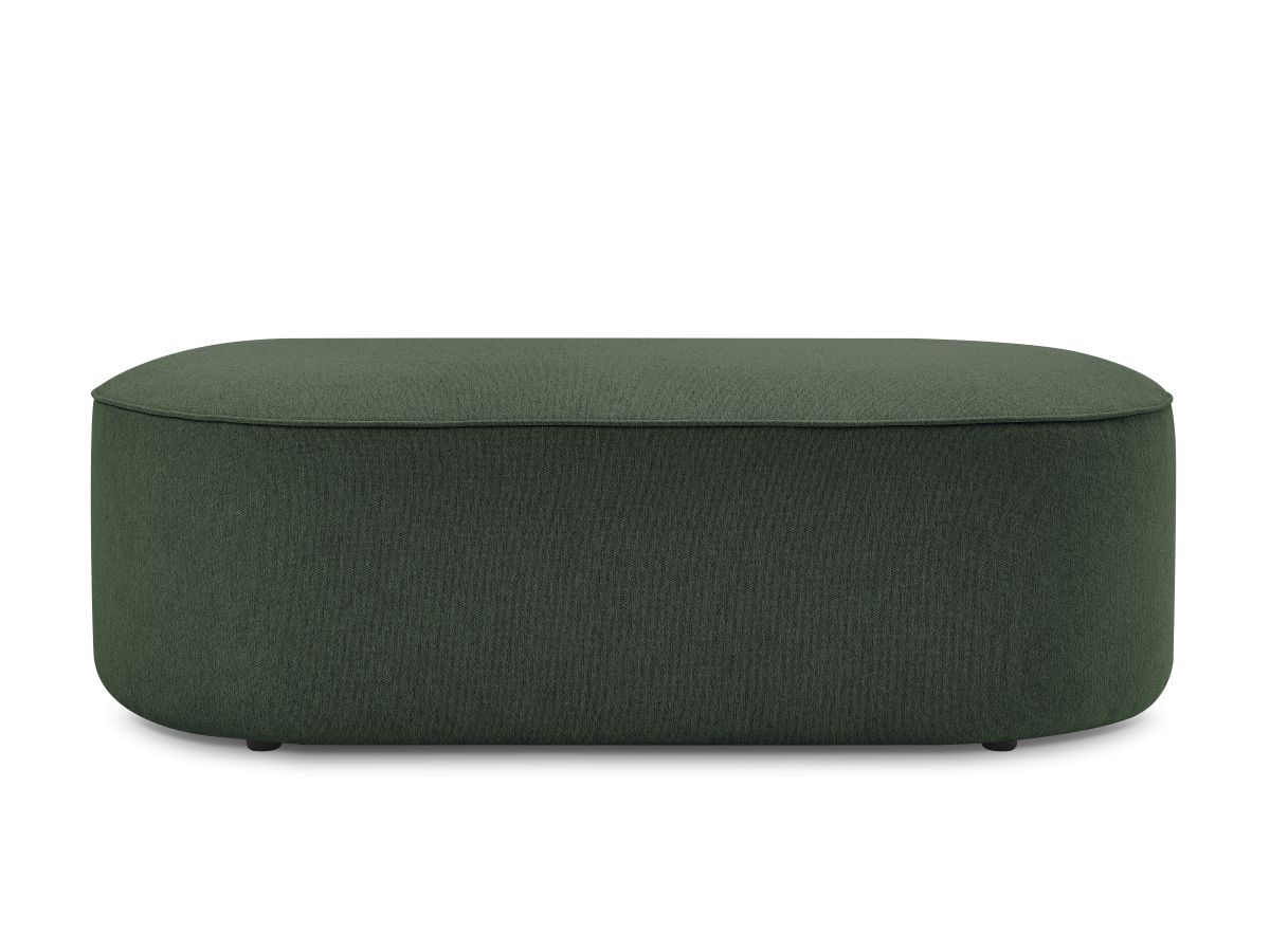 Bobochic Rousseau Pouf Melange-Stoff Grün