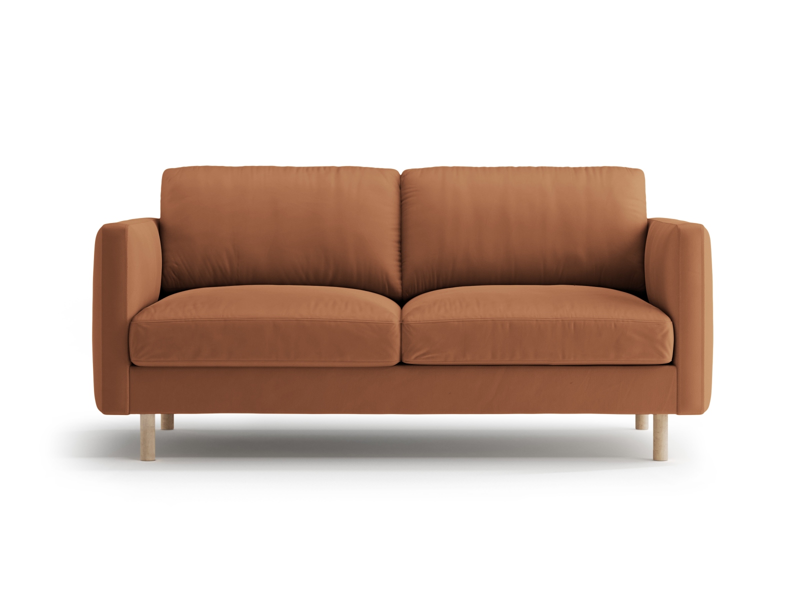 Micadoni Sofa Eden 2-Sitzer Samt Honig