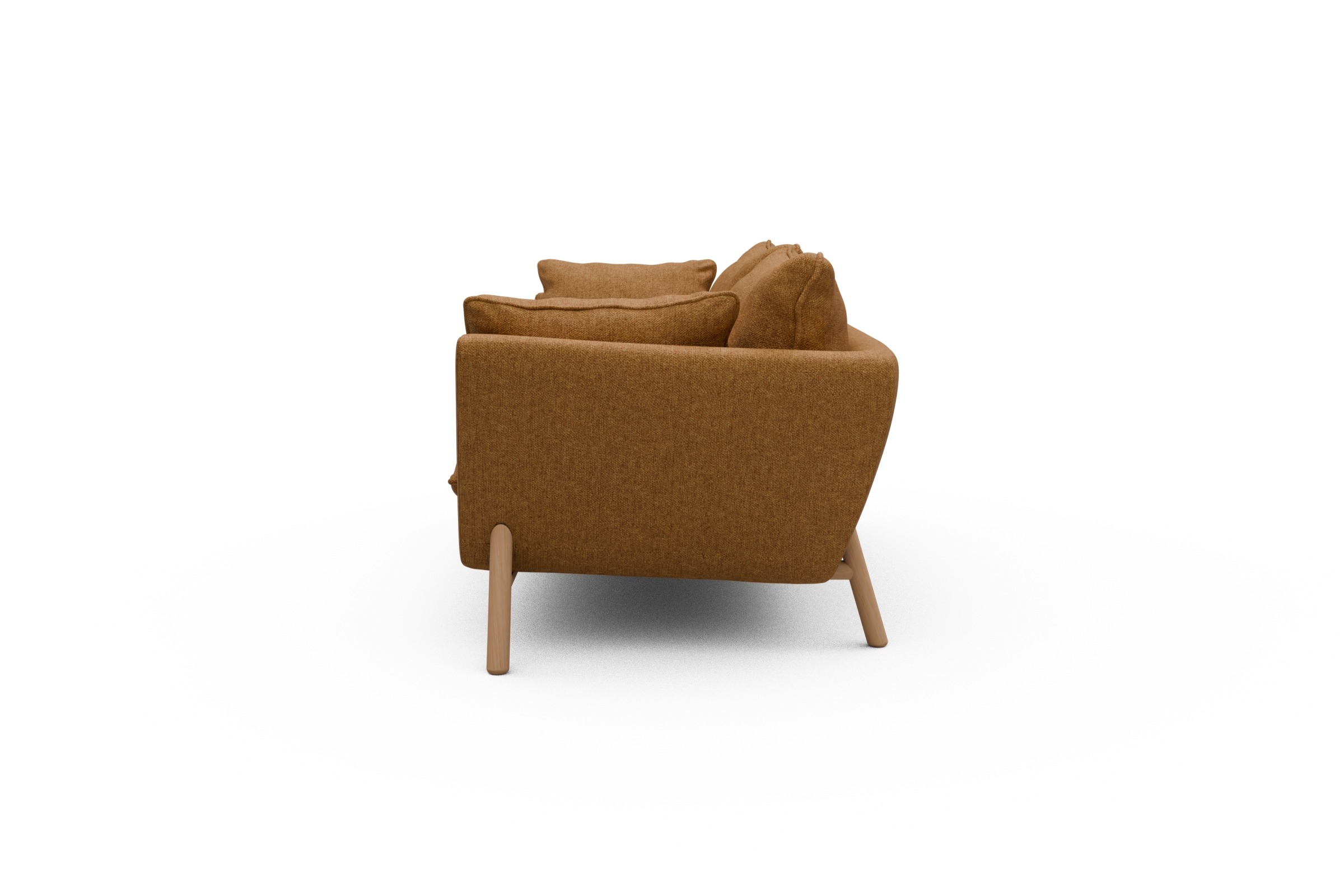 Sofa Emil PREMIUM 2-Sitzer Beinfarbe Eiche Natur Sama-Curcama
