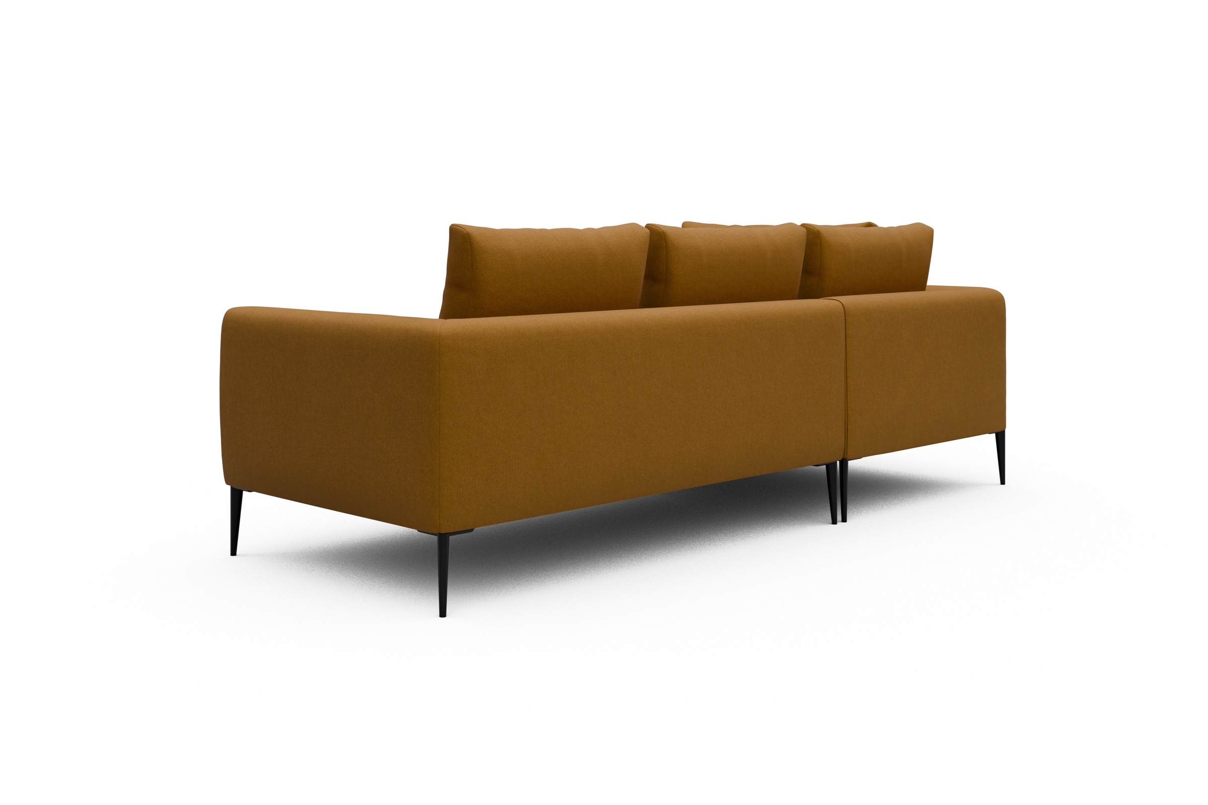 Ecksofa Paul Relax-Ecke links mit 2-Sitzer Satya-Ocre