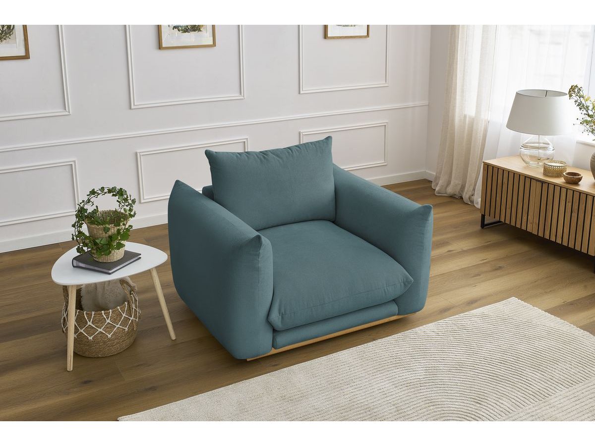 Bobochic Ernest Sessel Stoff Dunkelblau