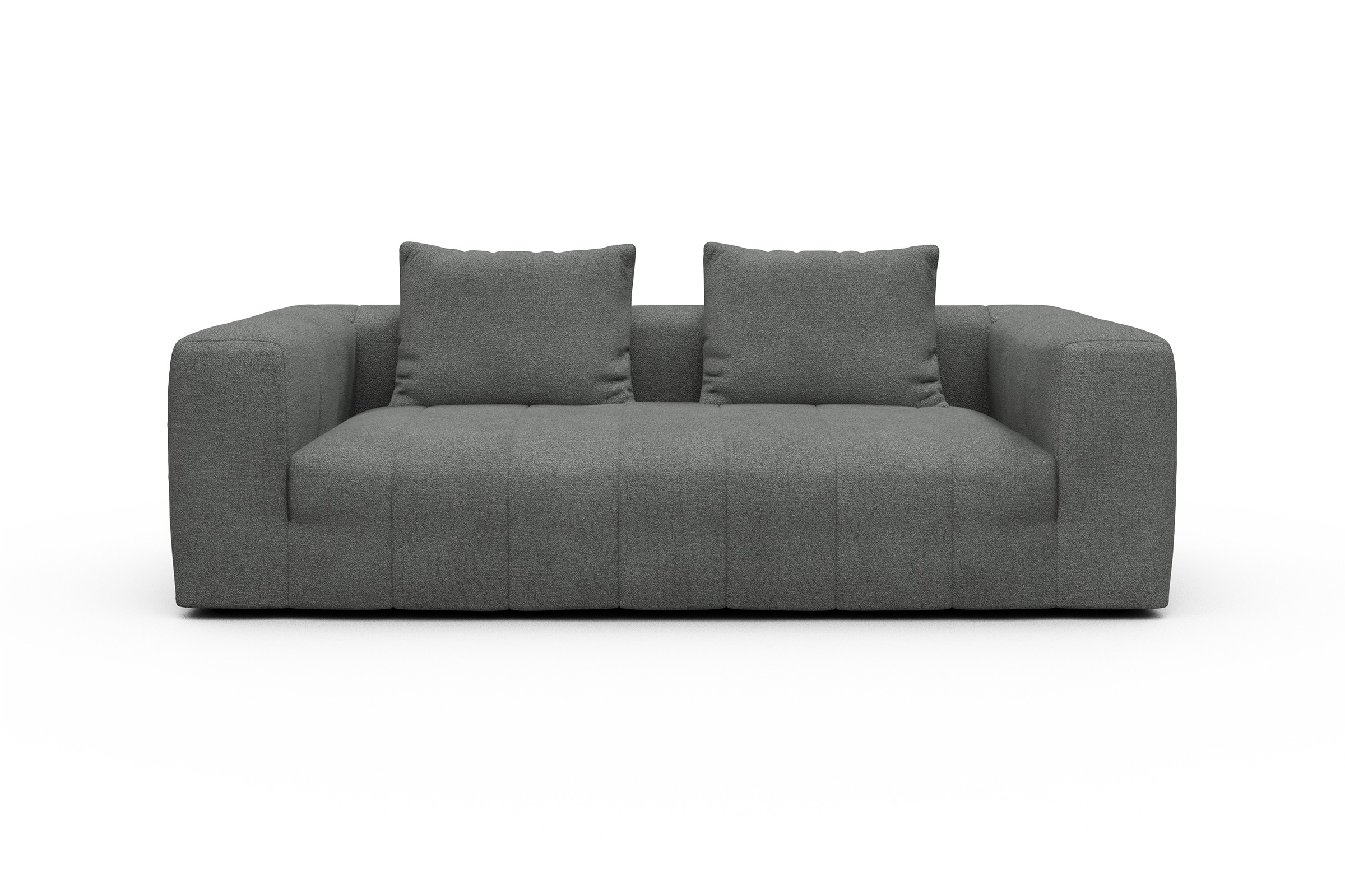 Sofa Hugo 3-Sitzer Boucle-Ash-Grey