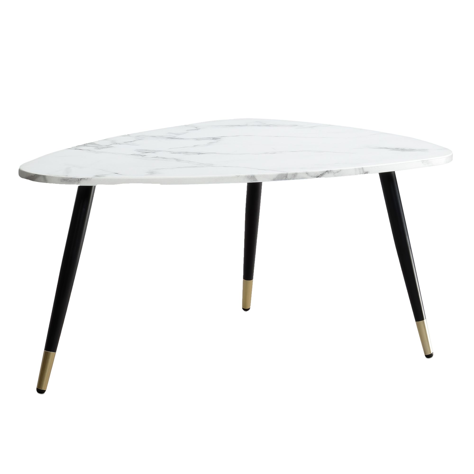 Couchtisch Ringstad Marmoroptik Weiß 90 × 60 cm