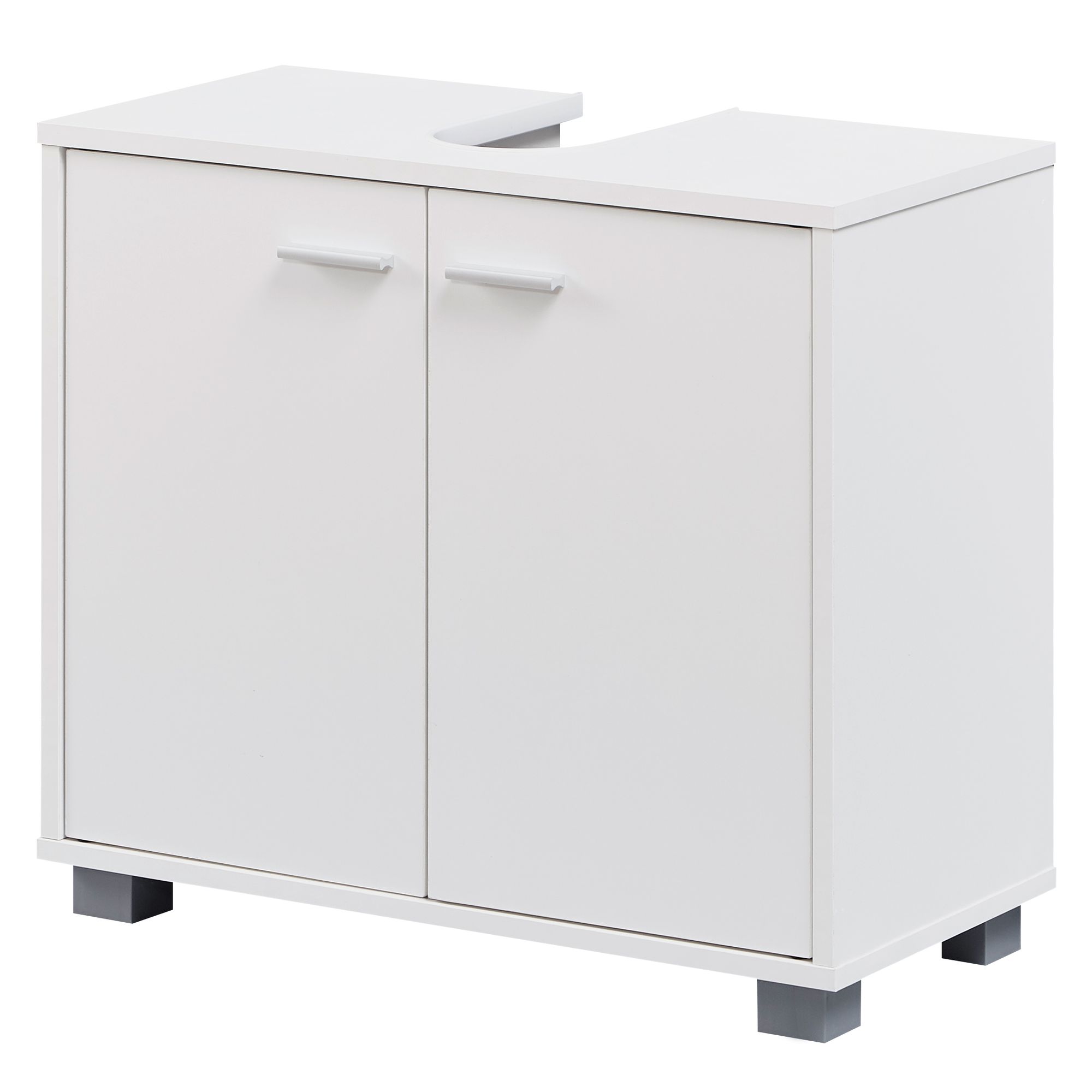 Waschbeckenschrank Glomfjord Weiß 60 × 30 × 55 cm