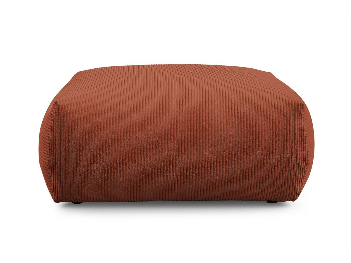 Bobochic Voltaire Pouf 106 × 90 cm Cordsamt Orange