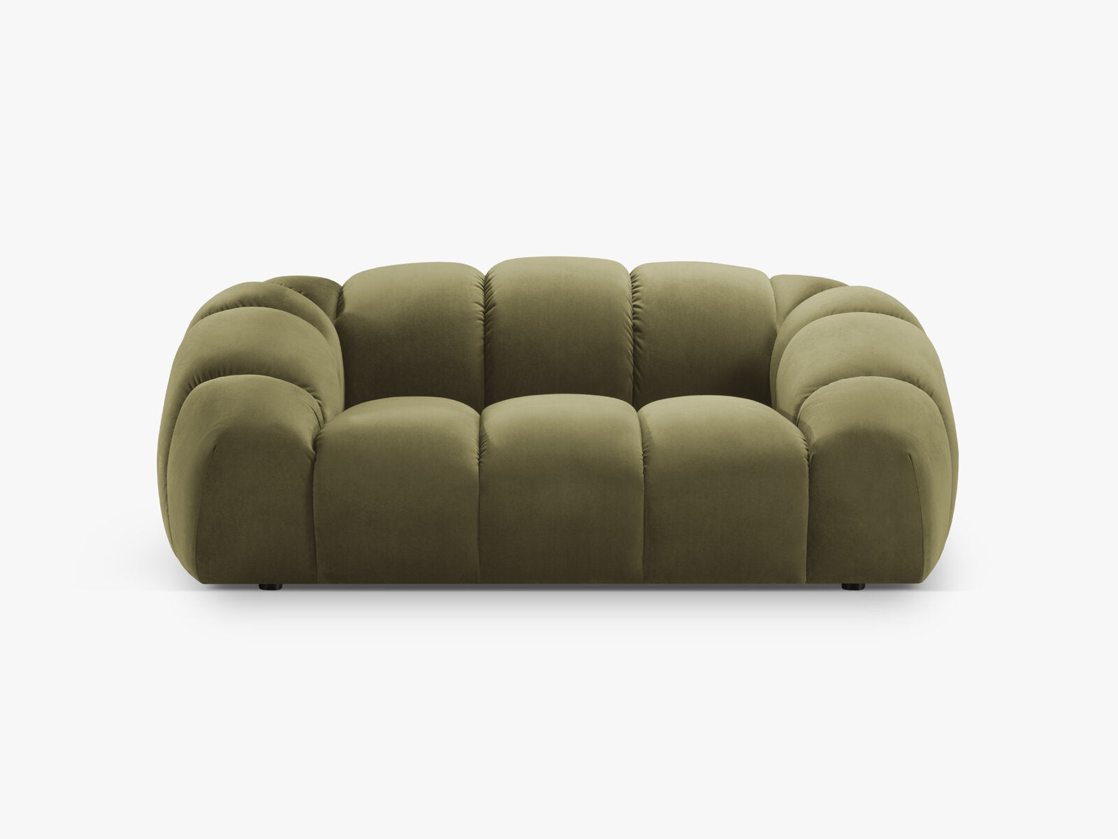 Micadoni Sofa Diana 2-Sitzer Samt Grün