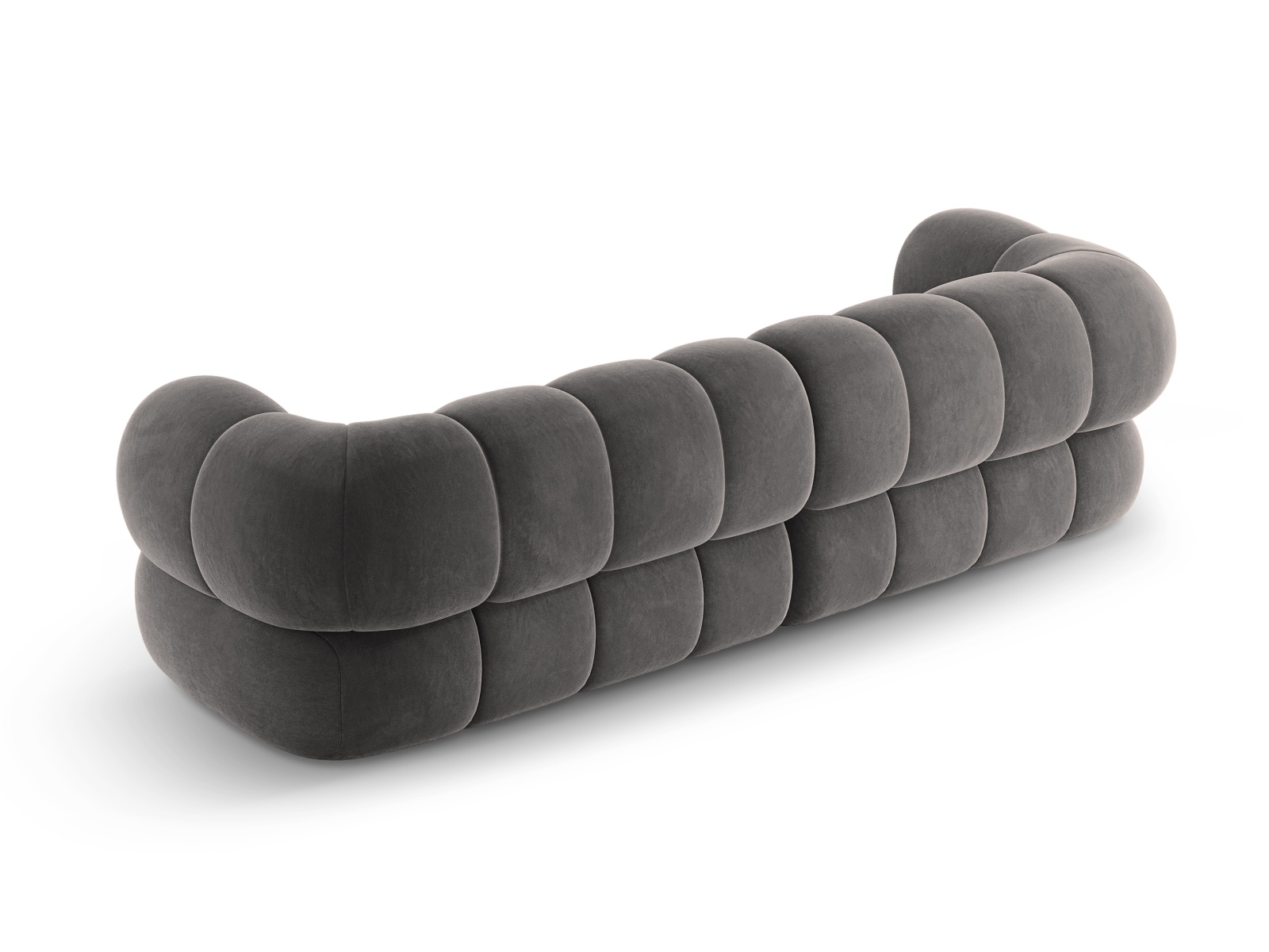 Cosmopolitan Design Sofa Koge 4-Sitzer Samt Vogue Grau