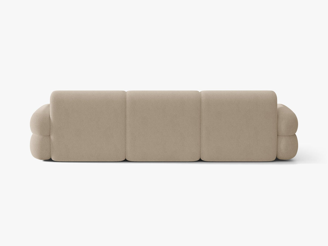 Micadoni Neo Ecksofa 4-Sitzer Links Boucle Baloo Beige
