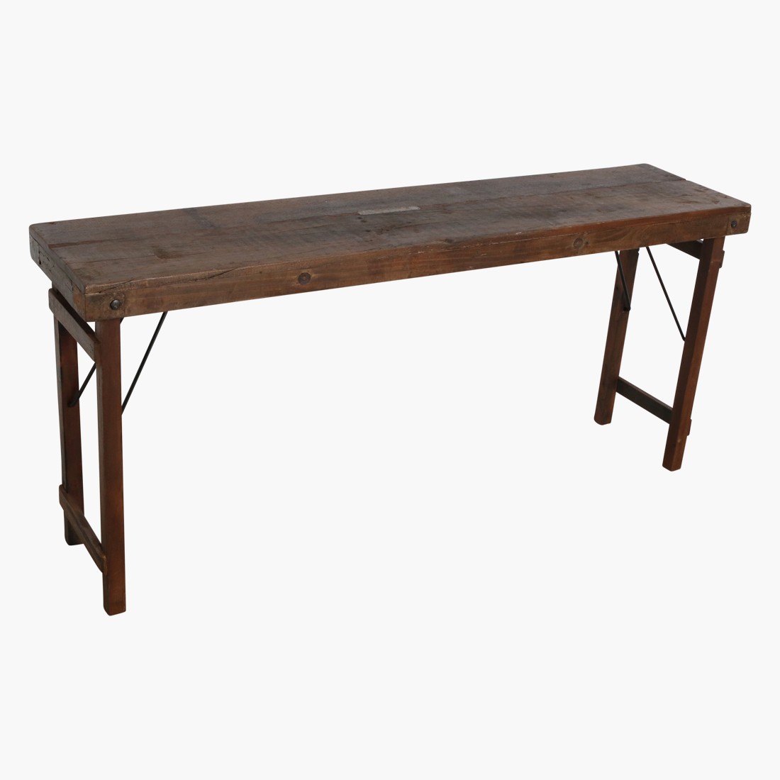 Raw Materials Klappbarer Wandtisch braun 165x40x76cm