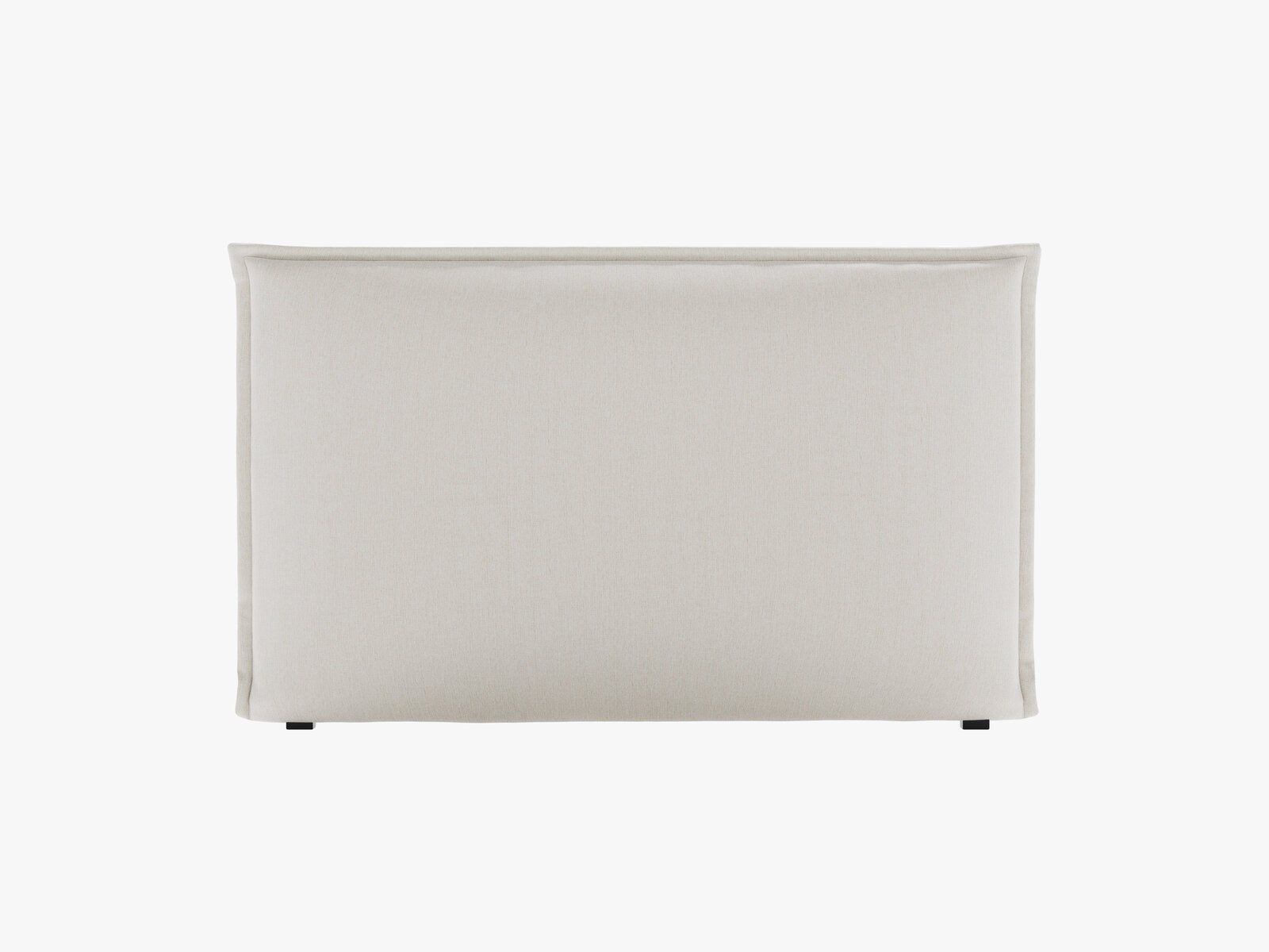 Micadoni Monica Samtiger Kopfteil 140 cm (H 95 cm) Strukturierter Stoff Babel Weiß 160x95