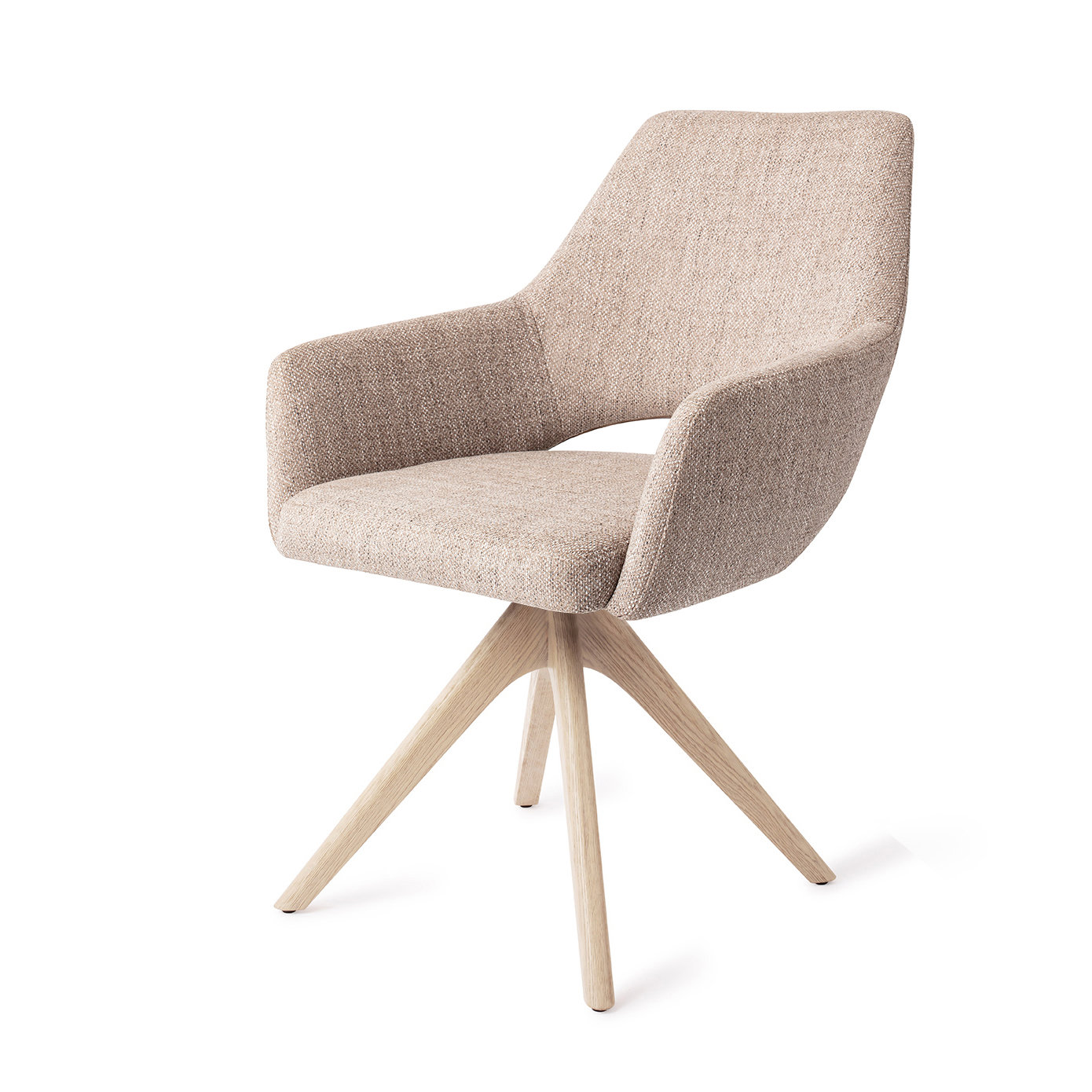 Jesper Home Esszimmerstuhl Yanai Biscuit Beach Revolve Eiche gebleicht
