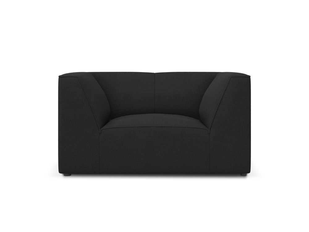Cosmopolitan Design Sessel Siena Strukturierter Stoff Ottawa Schwarz
