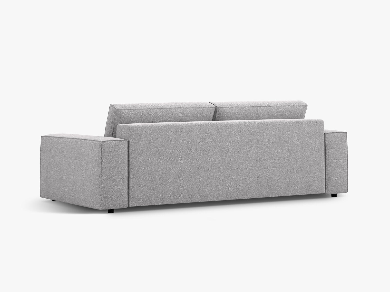 Micadoni Schlafsofa Jodie 3-Sitzer Boucle Hellgrau