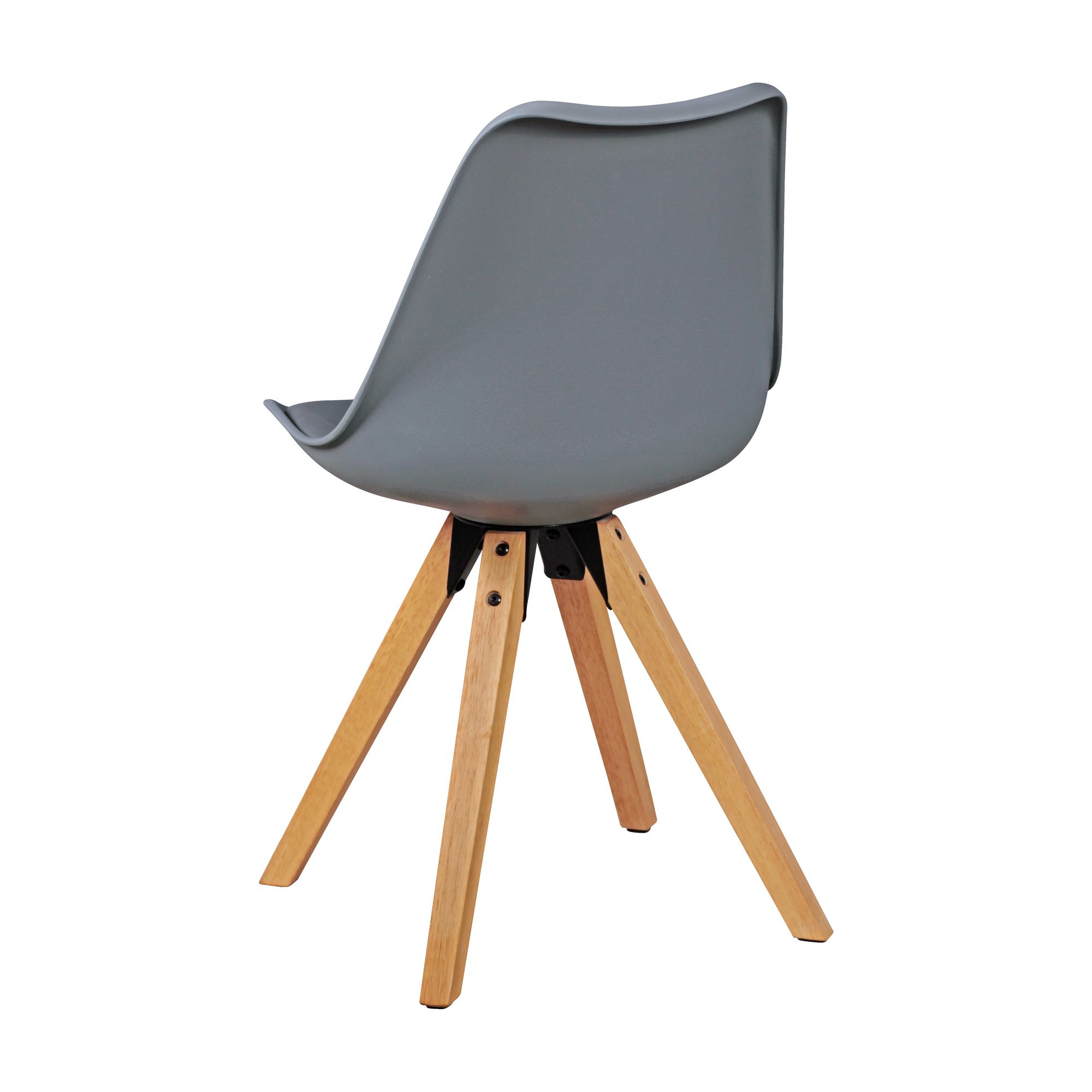 Polsterstuhl Arna Kunstleder Grau 49 × 52 × 87 cm