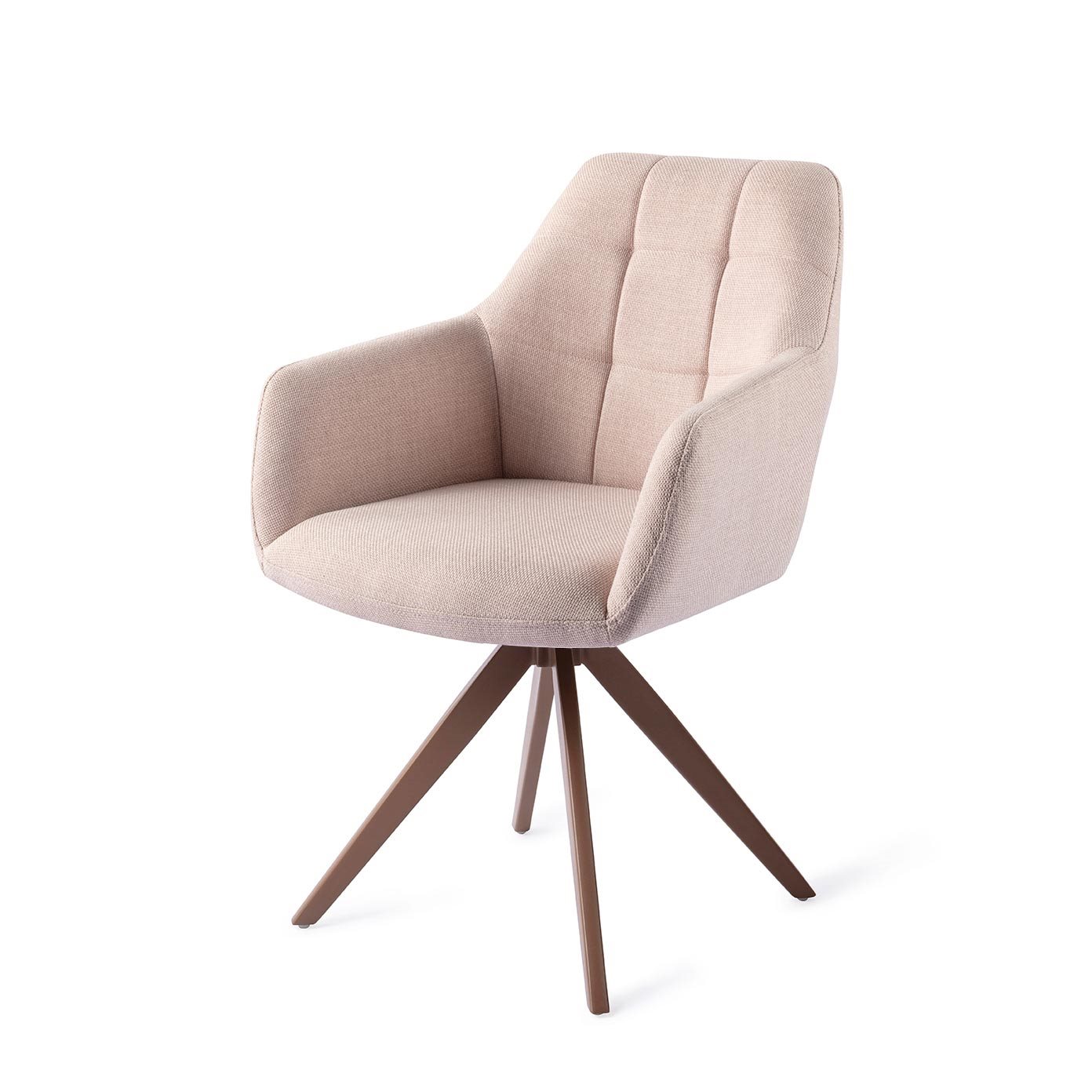 Jesper Home Esszimmerstuhl Noto Petal-Pink Turn Braun