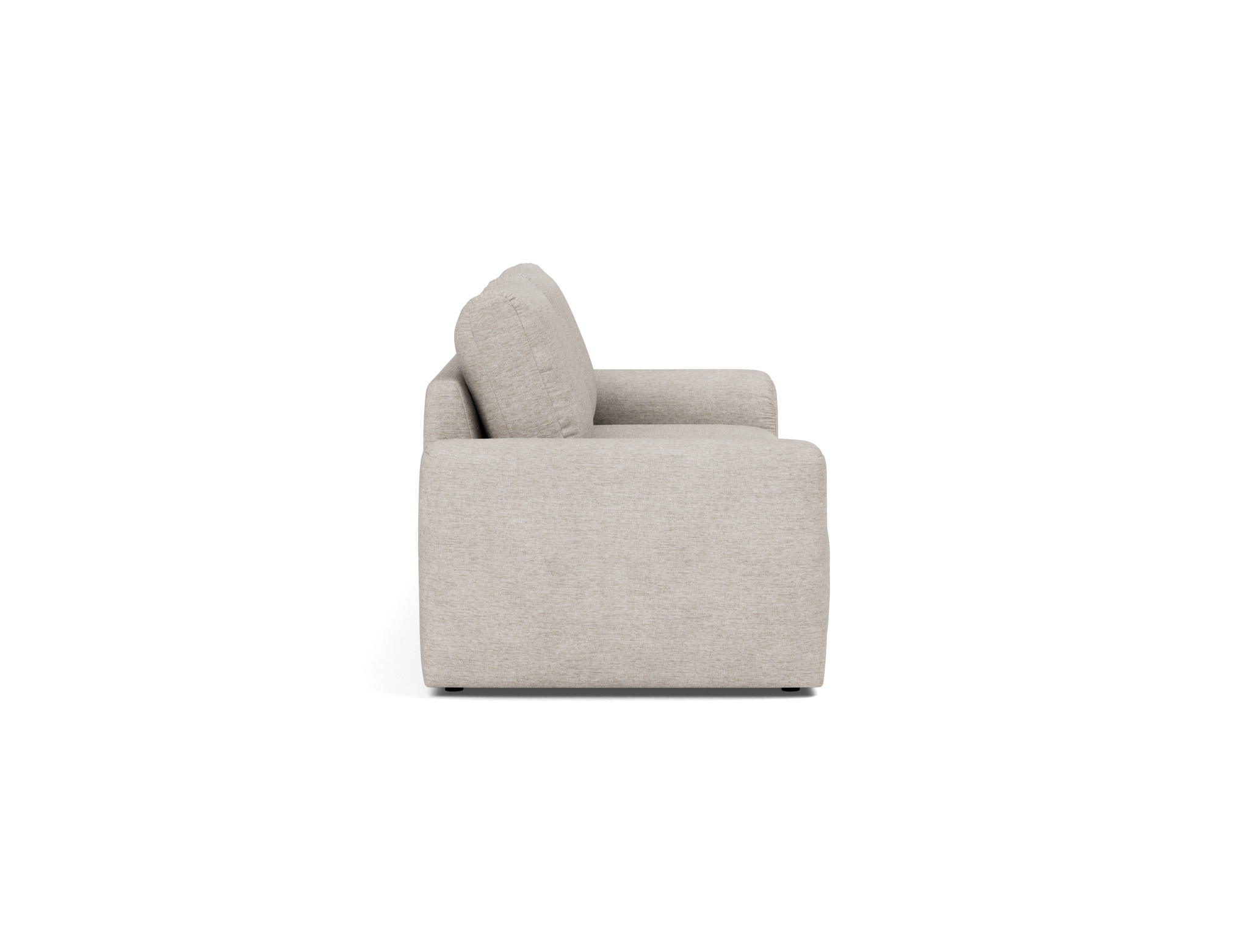 Schlafsofa Norum mit Chunky-Armlehnen Chenille Yuveno 471-Sand