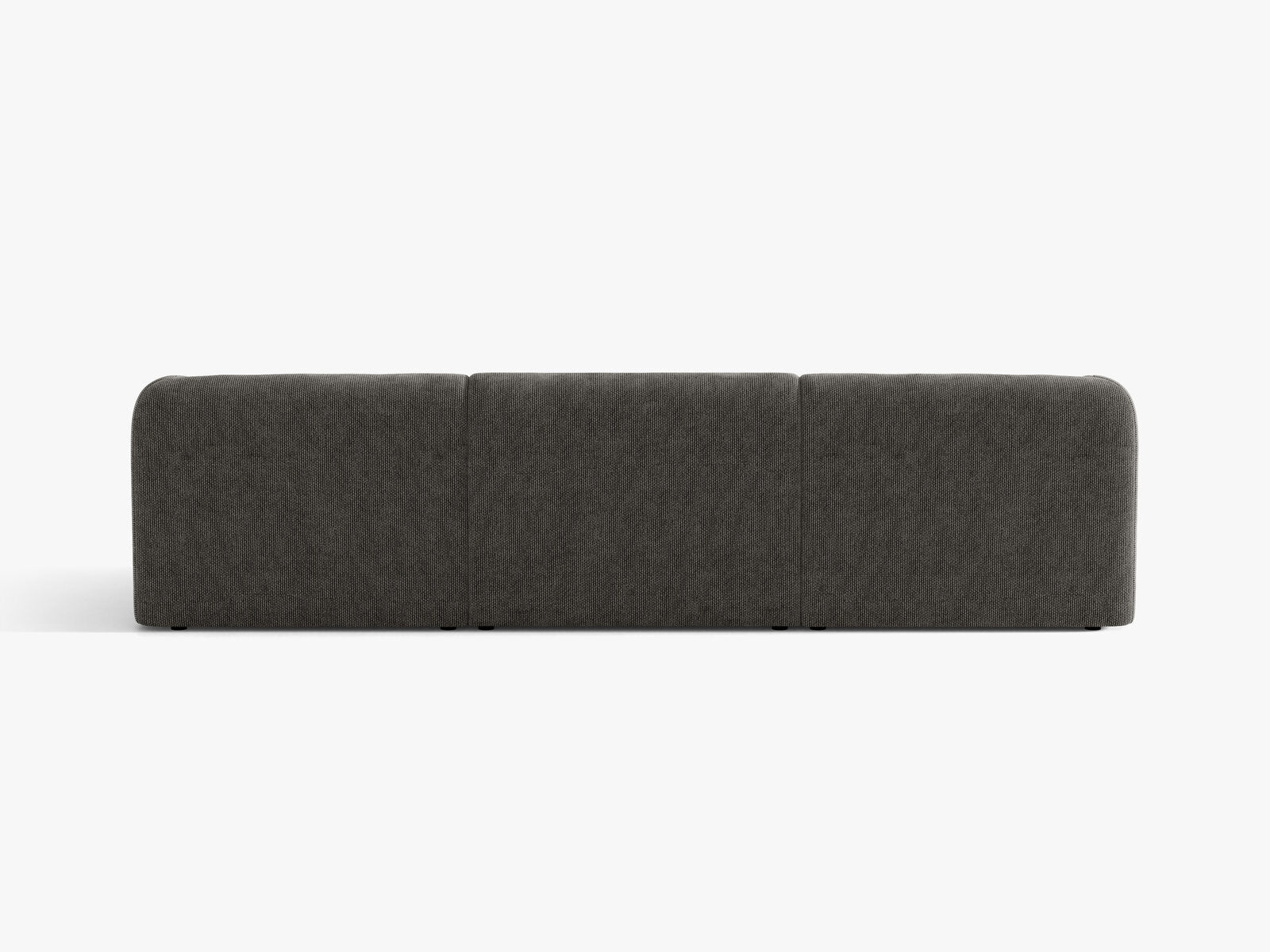 Micadoni Sofa Miley 3-Sitzer Chenille Haga Grau