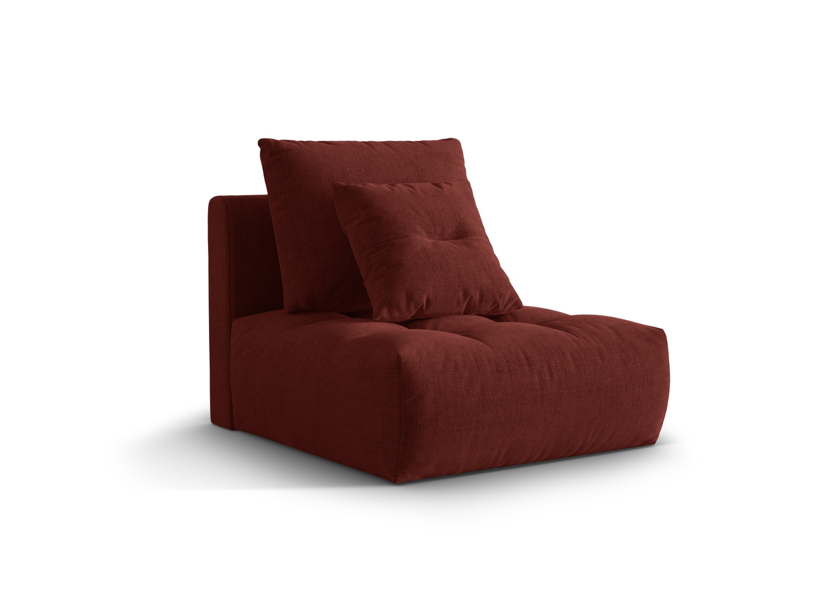 Micadoni Armloses Modul Bloom Strukturierter Stoff City Rot