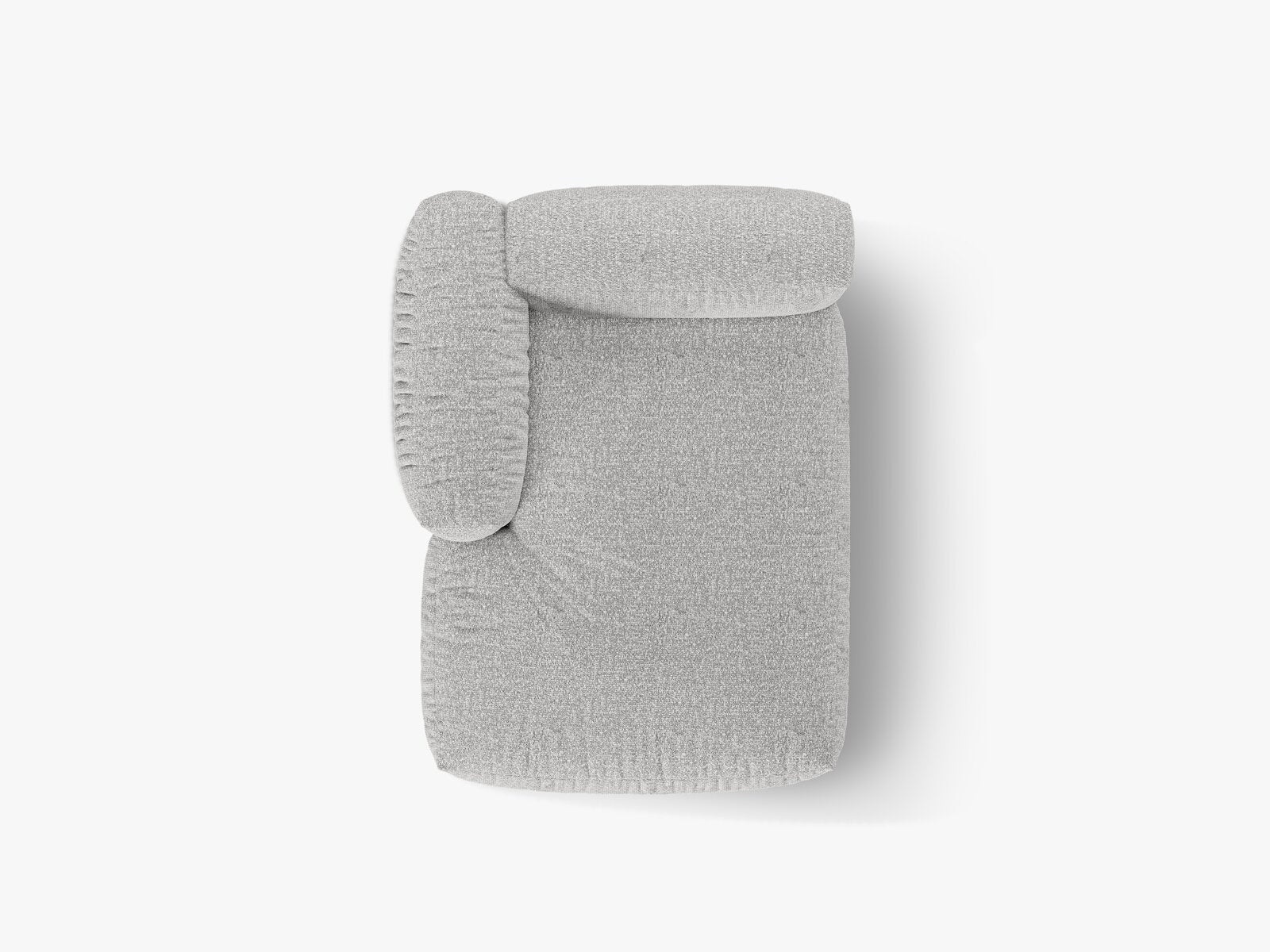 Micadoni Recamiere Martina 1-Sitzer Links Boucle Monet Silber