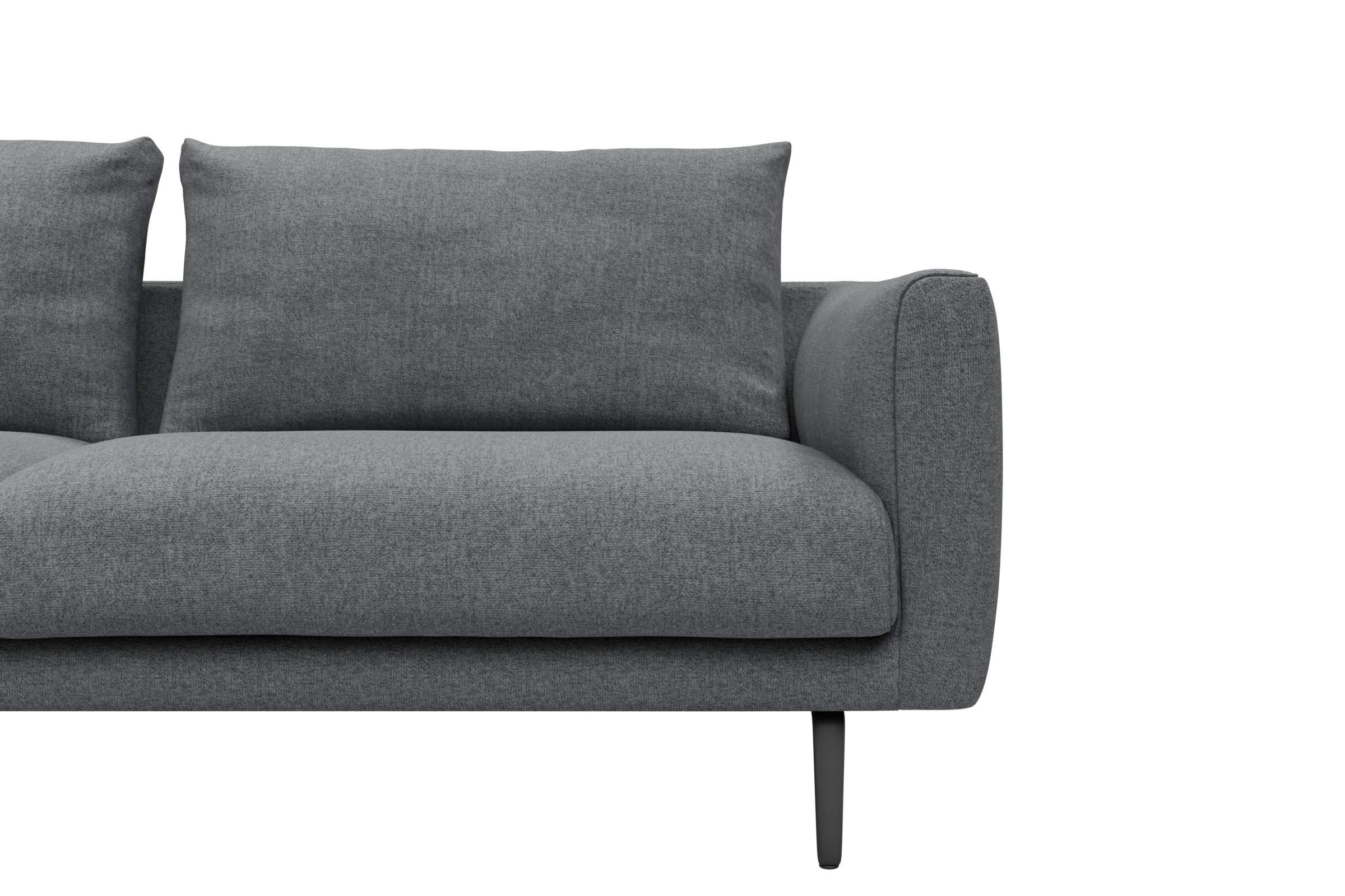 Ecksofa Karl Relax-Ecke links mit 2,5-Sitzer Casone-Gravel-Grey
