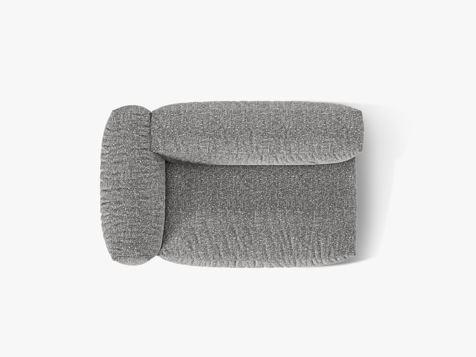 Micadoni Eckmodul Martina 1-Sitzer Groß Links Boucle Monet Graphit