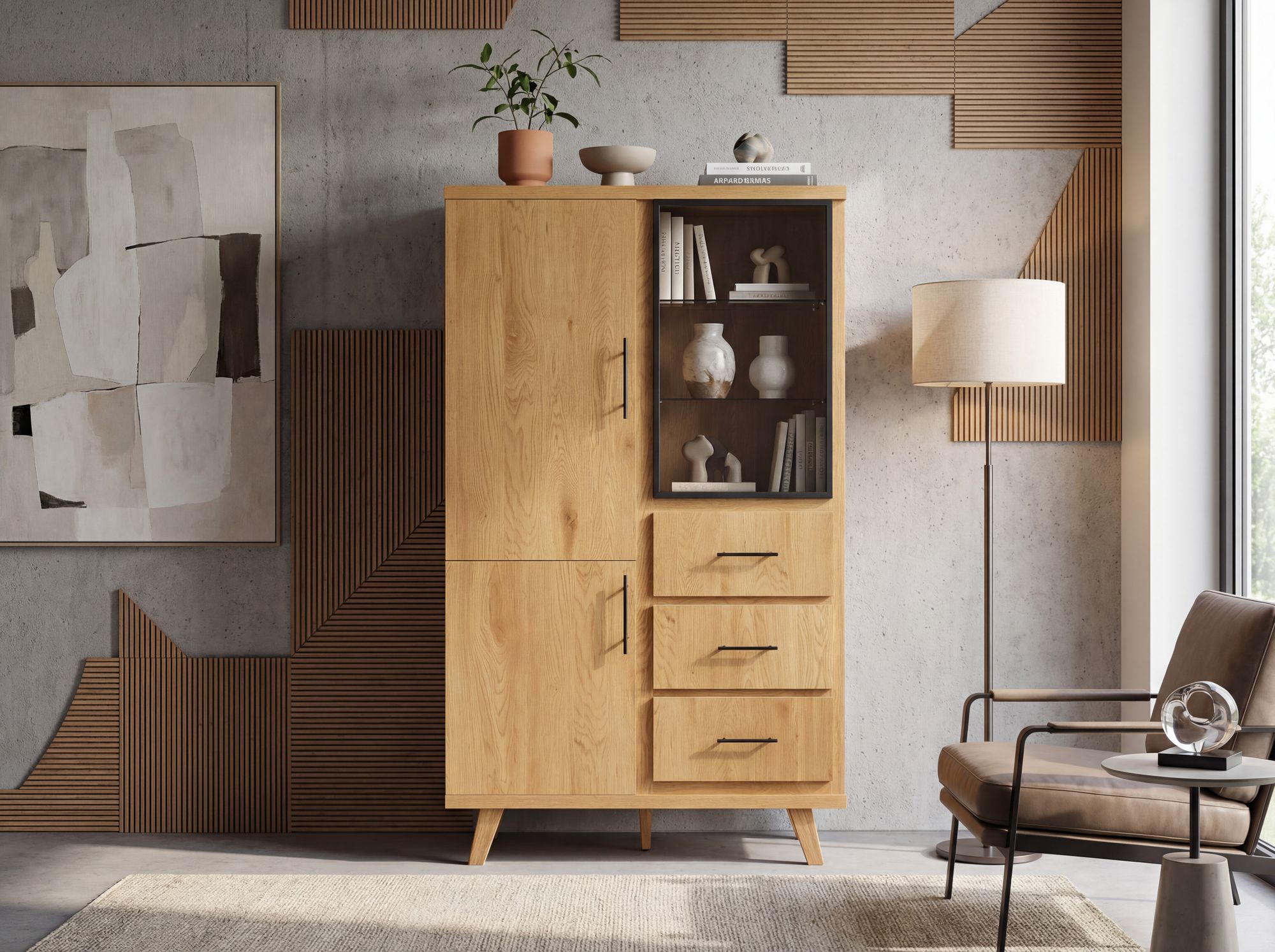 Highboard Storas Braun 100 × 40 × 188 cm
