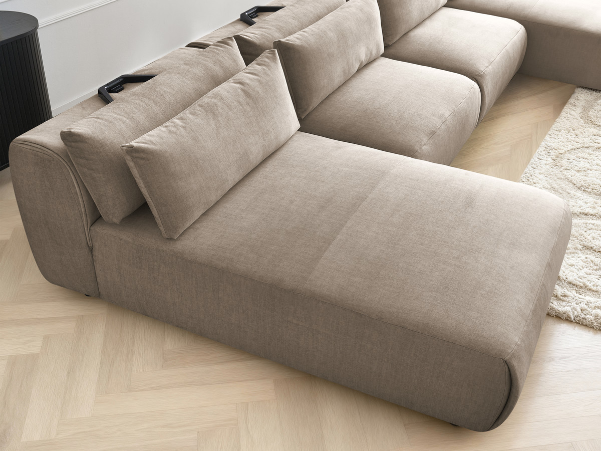 Bobochic Jana Wohnlandschaft Samt Taupe