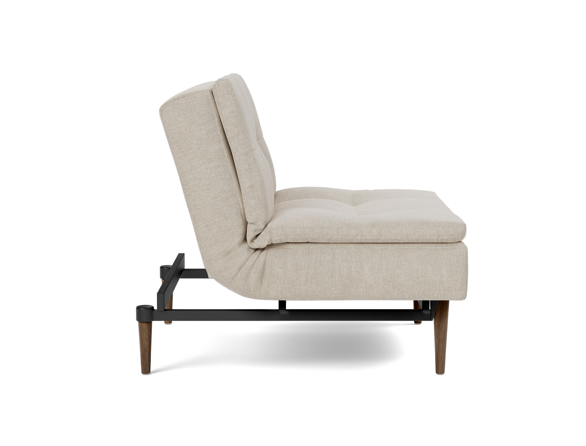 Sessel Dublexo Flachgewebe Phobos 586-Latte Beine Styletto Eiche dunkel