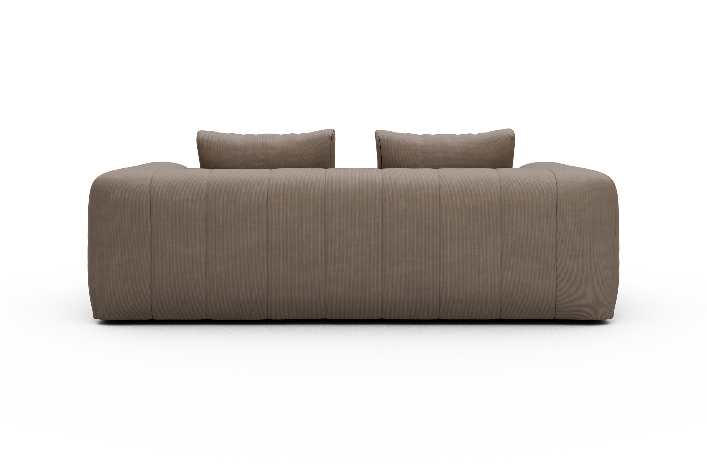 Sofa Hugo 3-Sitzer Cordufine-Biege