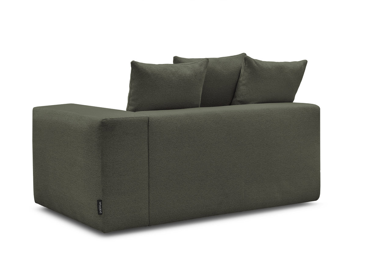Bobochic Voltaire Sofamodul 2-Sitzer 178 × 100 cm Melange-Stoff Grün Ecke rechts
