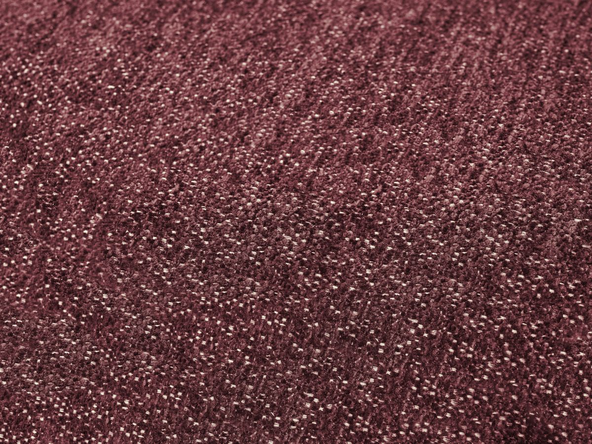Bobochic Everest Sofa 3-Sitzer, 5 Kissen Melange-Stoff Rot