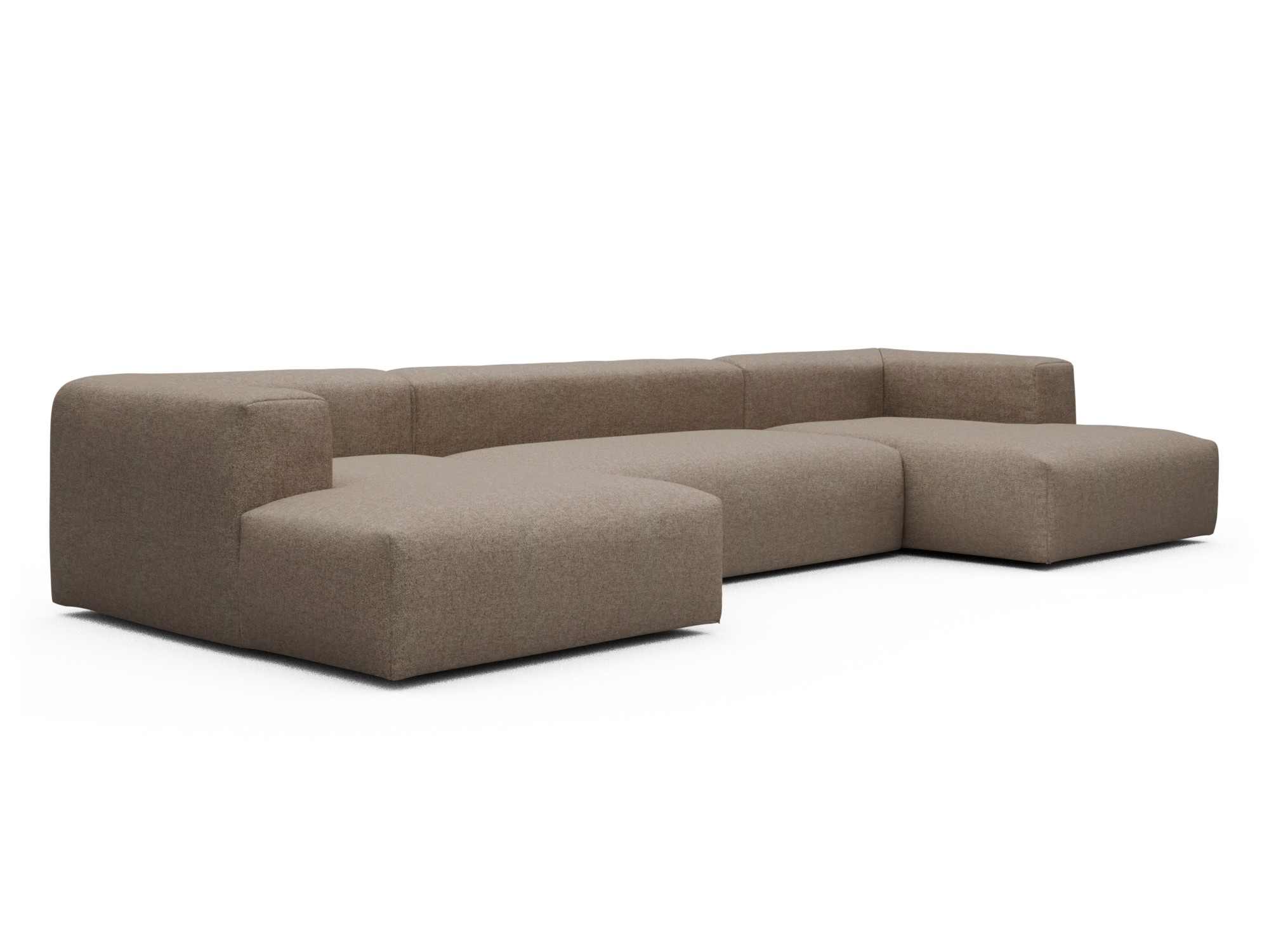 Skandi Home Wohnlandschaft Fred mit 2-Sitzer und Chaiselongue beidseitig Sama-Antelope moebelfaktor