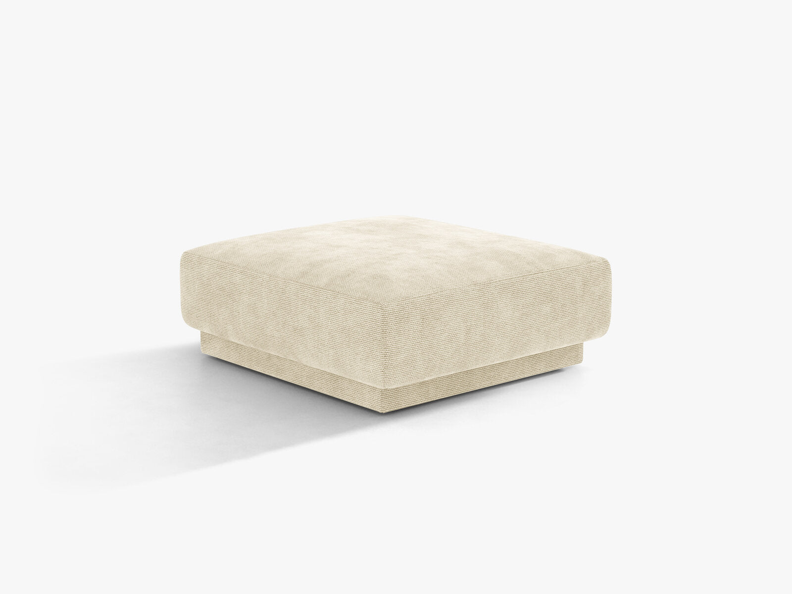 Micadoni Hocker Miley 1-Sitzer Chenille Haga Helles Beige