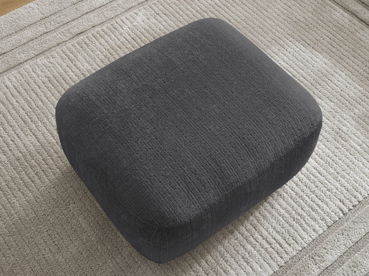 Bobochic Denise Pouf Strukturstoff Schwarz