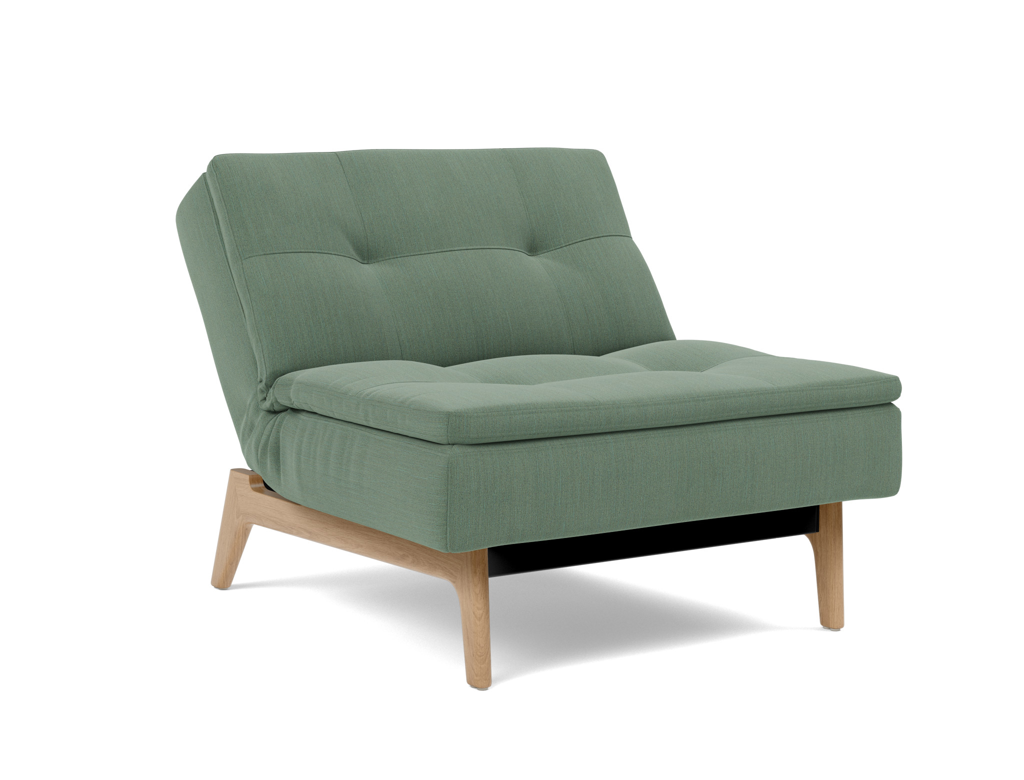 Sessel Dublexo Flachgewebe Elegance 518-Green Beine Eiche