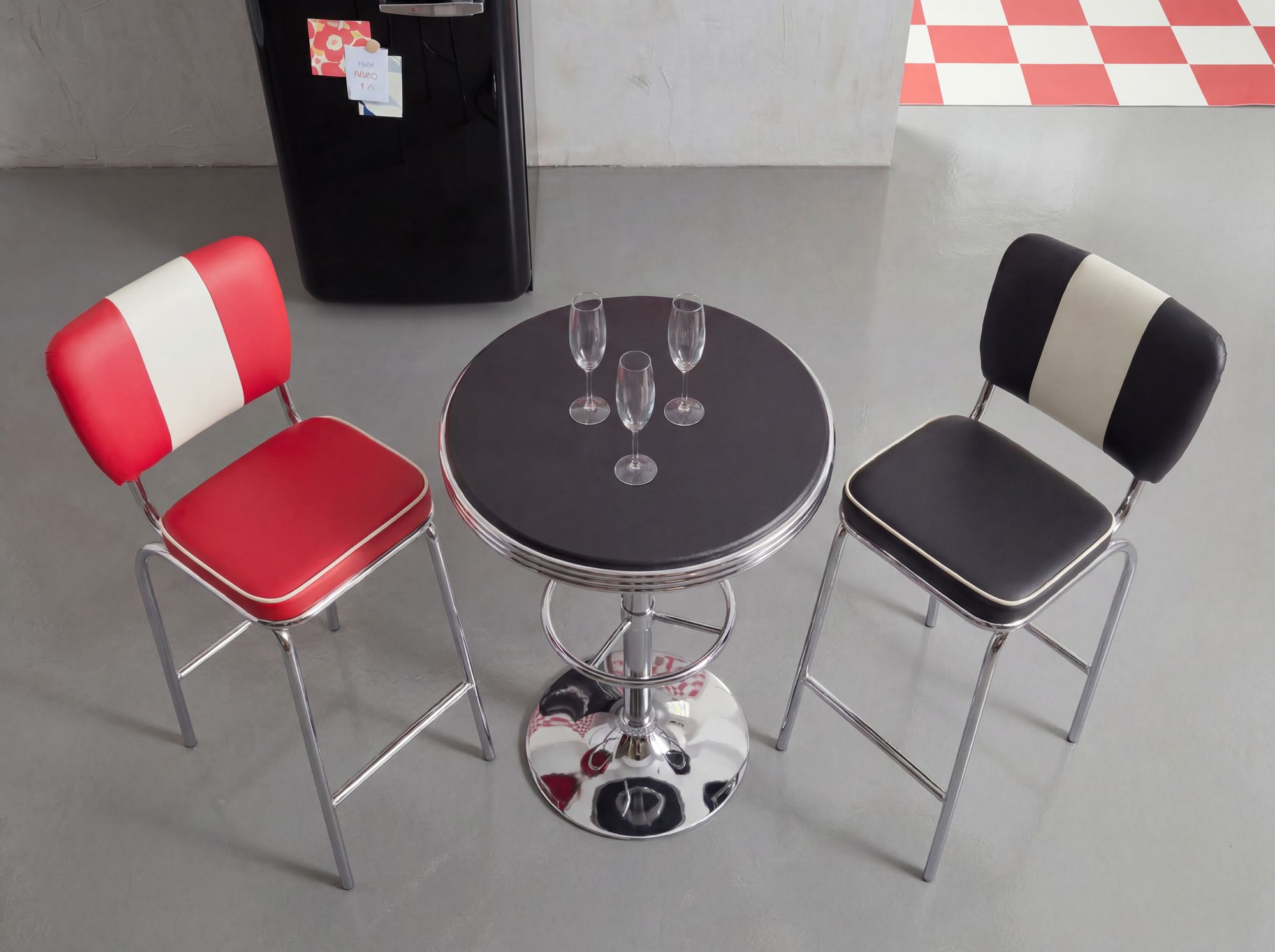 Bartisch Bjorko Aluminium Schwarz Ø 60 cm