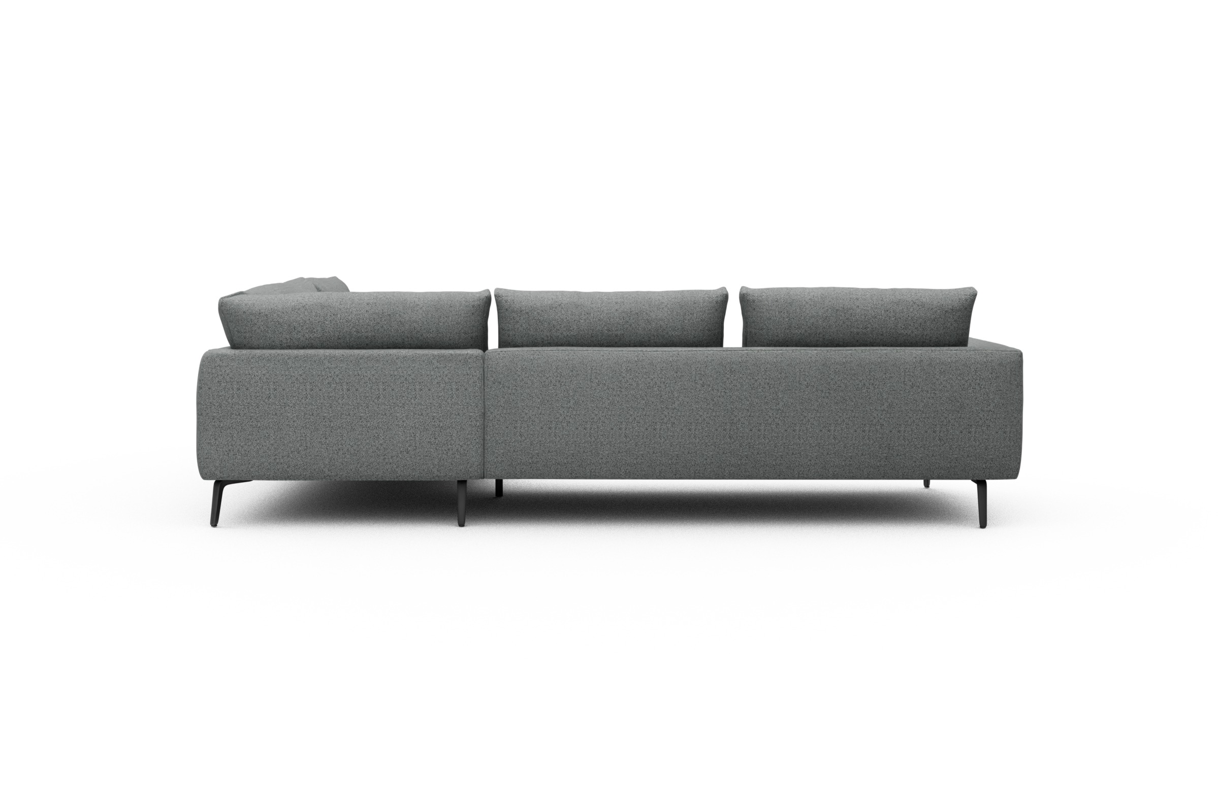 Ecksofa Karl Relax-Ecke rechts mit 2,5-Sitzer Aivi-Gravet-Grey