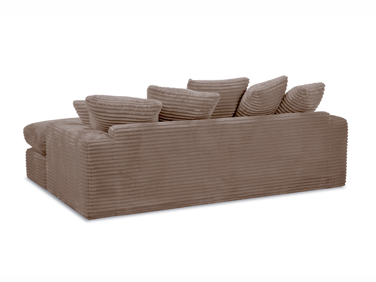 Bobochic Nevada Ecksofa Breitcord weich Taupe