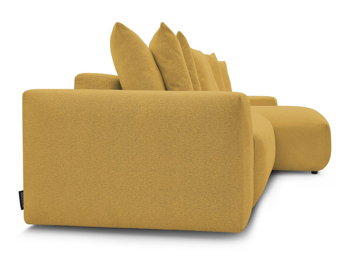 Bobochic Voltaire Ecksofa 310 × 174 cm Melange-Stoff Gelb