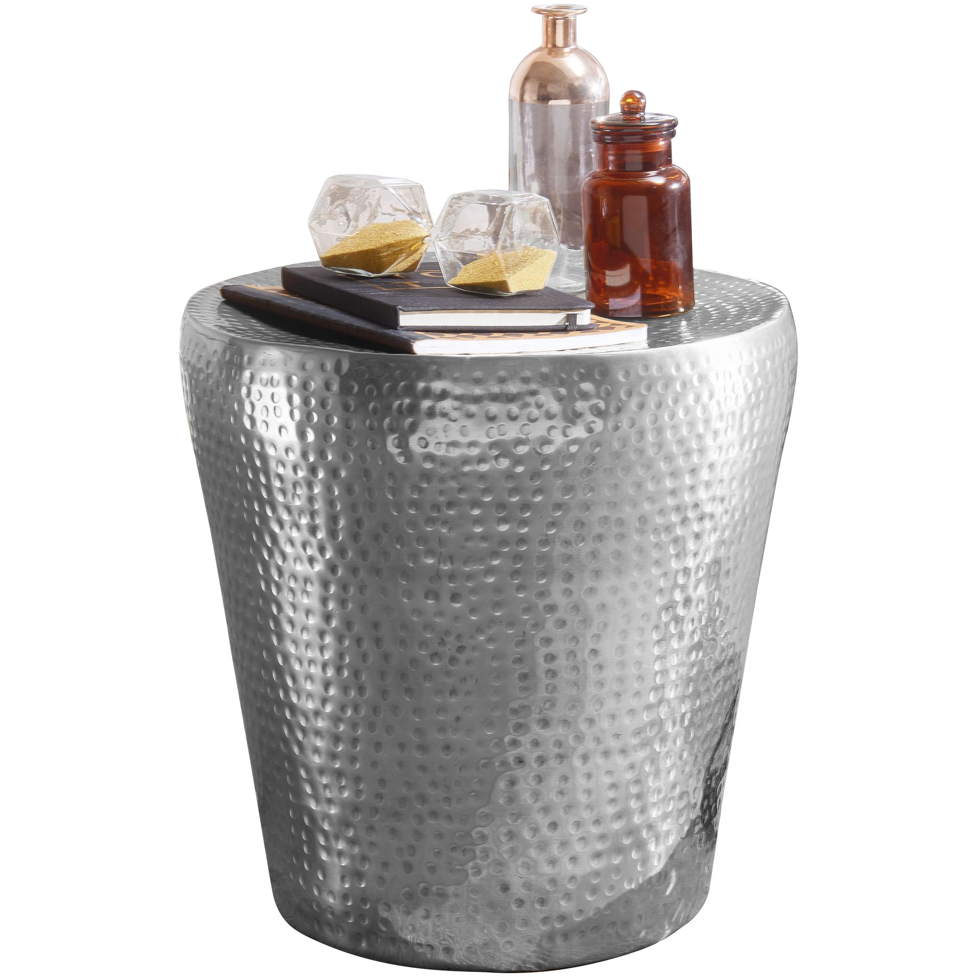 Beistelltisch Vega Aluminium Silber Ø 41 × H 41 cm