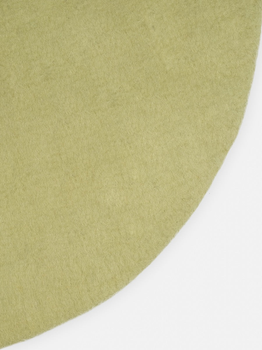 myfelt Pitt Filzteppich Hellgrün rund Ø 50 cm