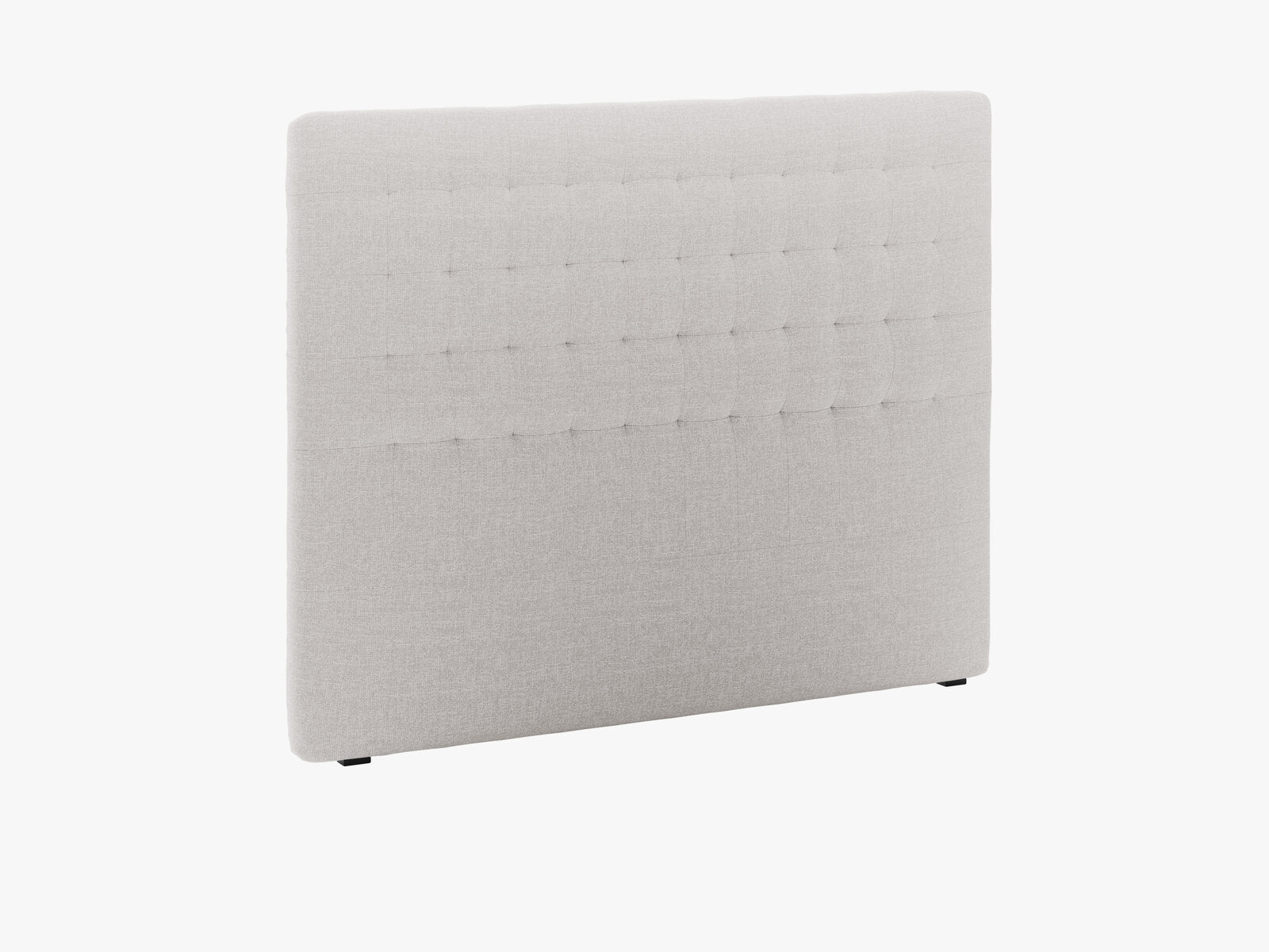 Micadoni Nova Samtiger Kopfteil 120 cm (H 120 cm) Strukturierter Stoff Liberty Hellgrau 160x120