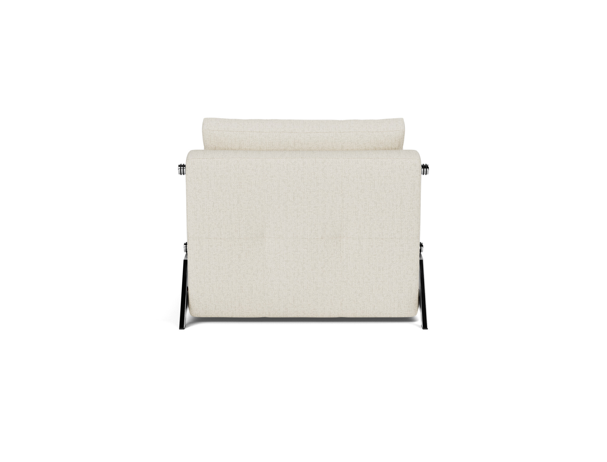 Schlafsessel Cubed 90 Boucle Skandi 531-Off-White Beine Chrom