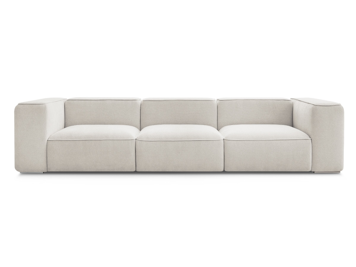 Bobochic Zephyr Sofa 3-Sitzer Strukturstoff Beige