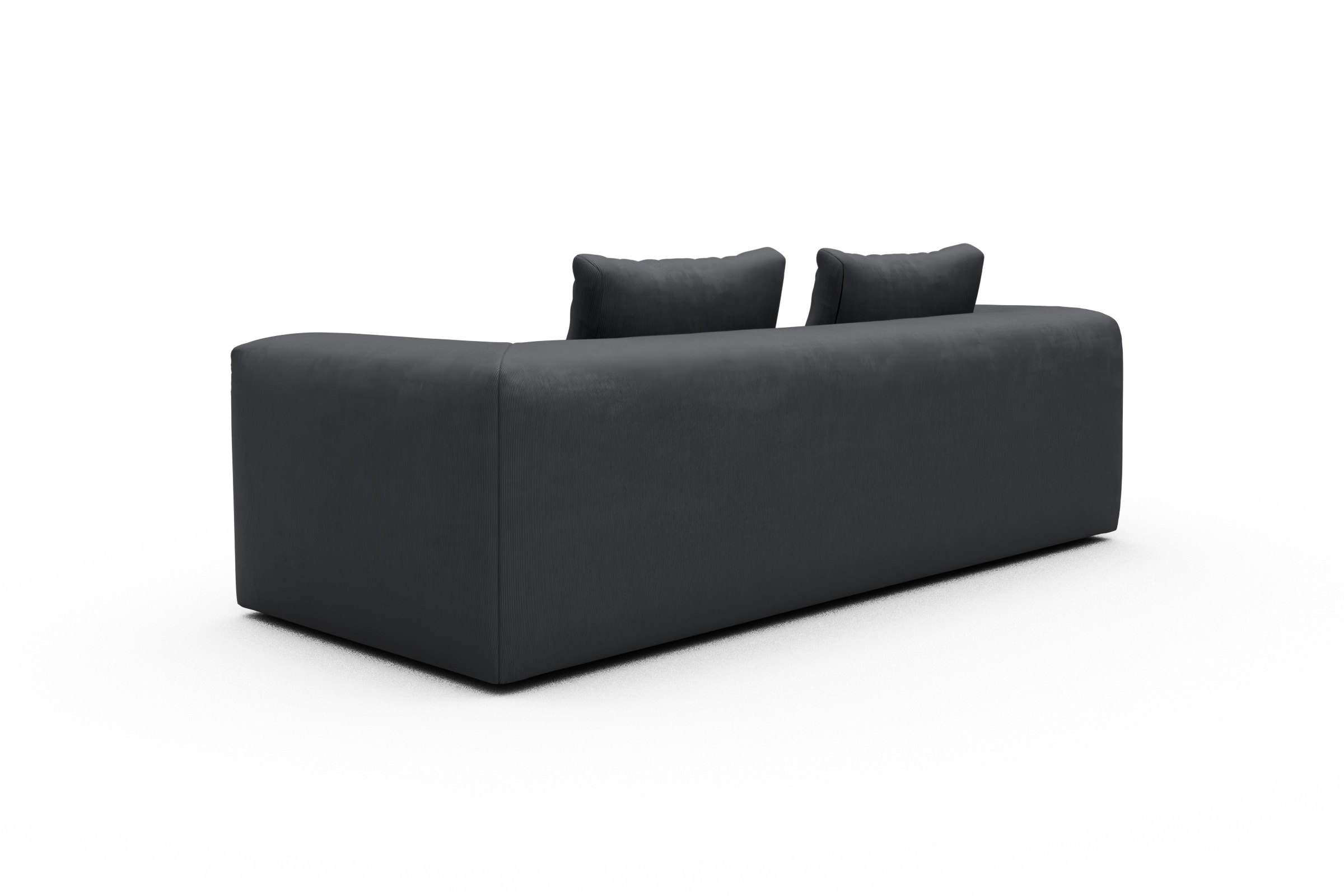 Sofa Fred 3-Sitzer Cordufine-Slate-Grey
