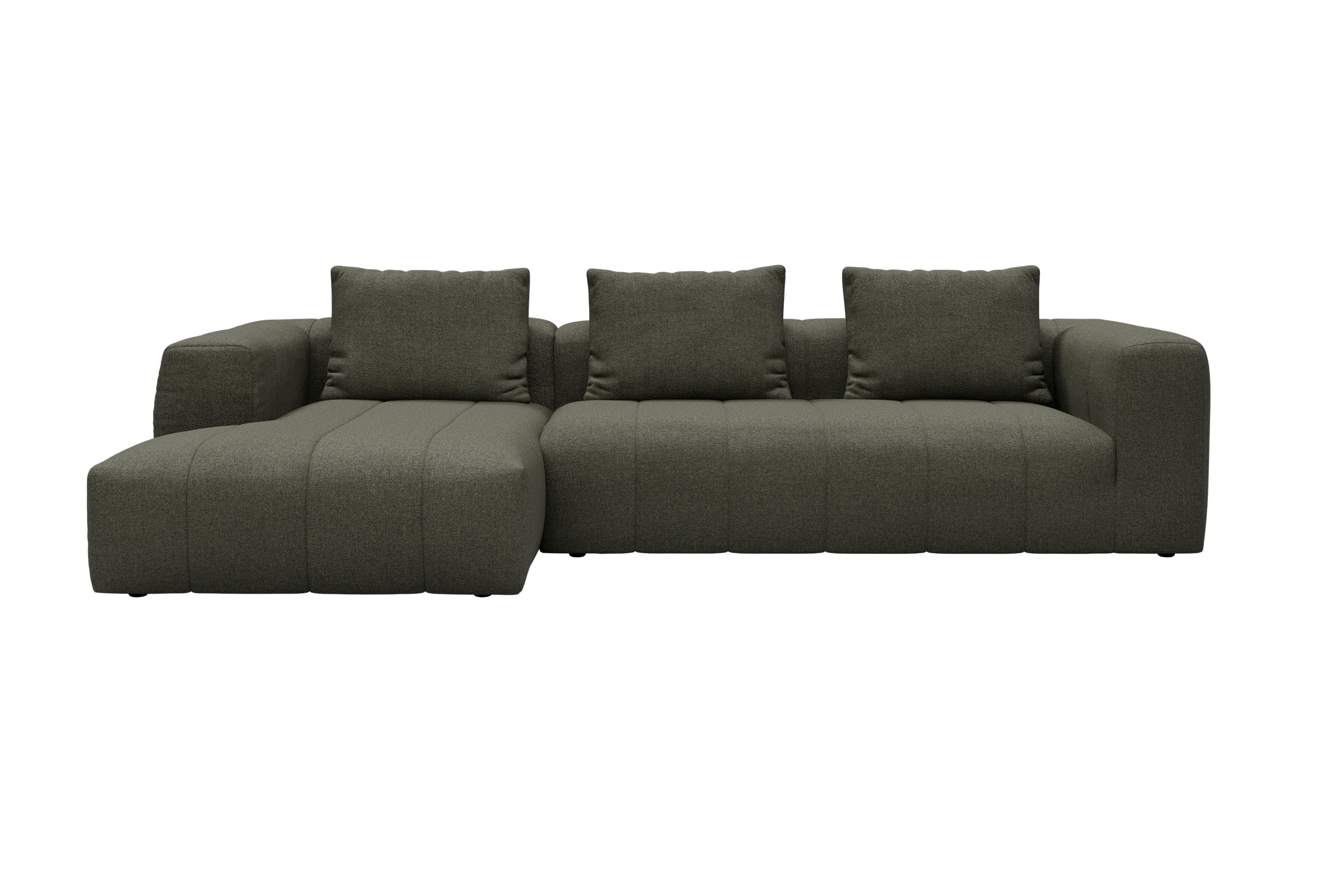 Hugo 2,5-Sitzer Armlehne rechts mit Chaiselongue Sama-Winter-Moss moebelfaktor