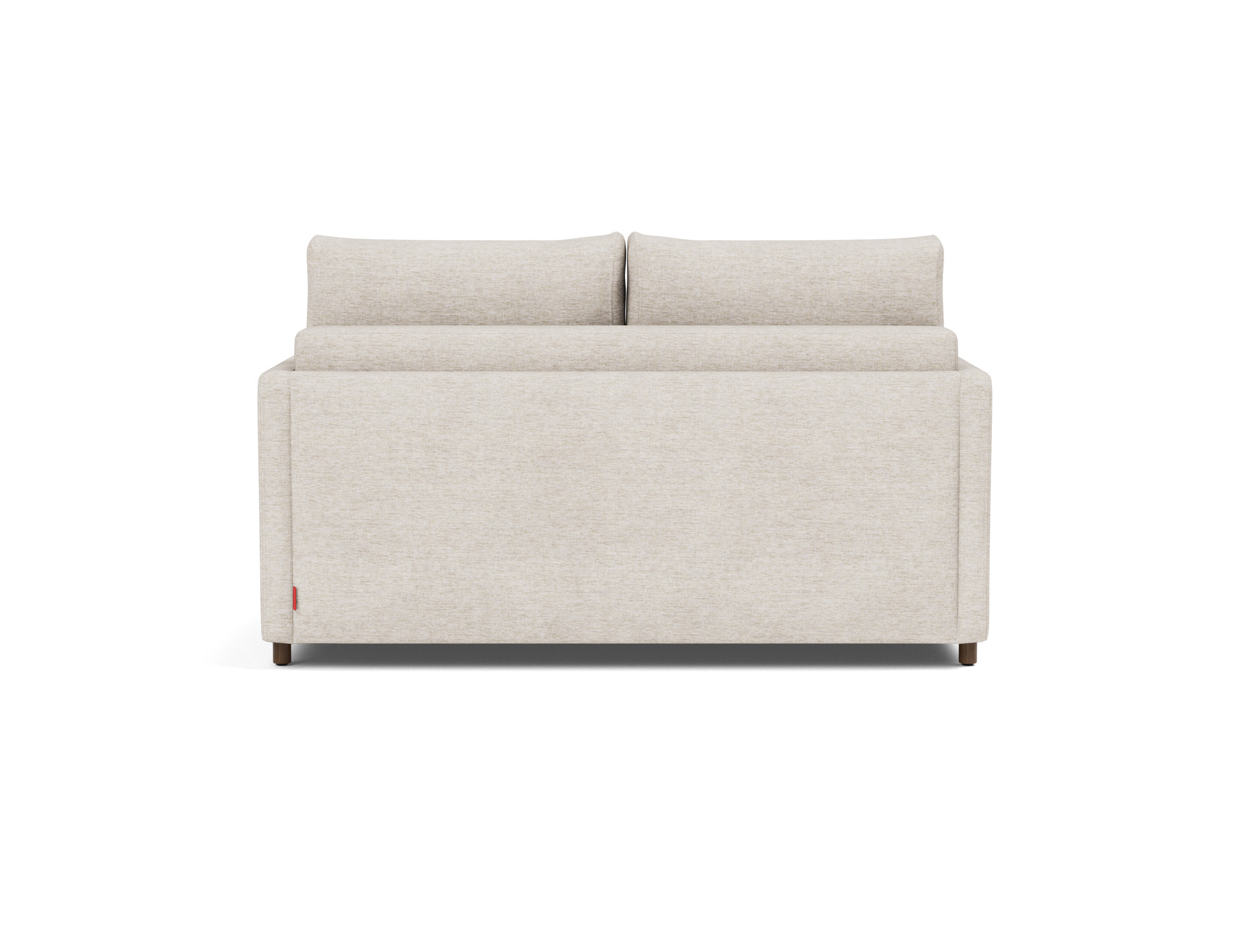Schlafsofa Neah mit Slim-Armlehnen 140 Chenille Yuveno 470-Natural
