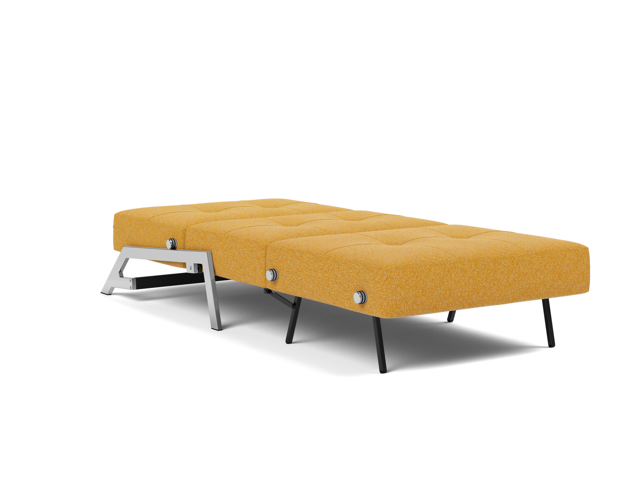 Schlafsessel Cubed 90 Boucle Skandi 536-Ochre Beine Chrom